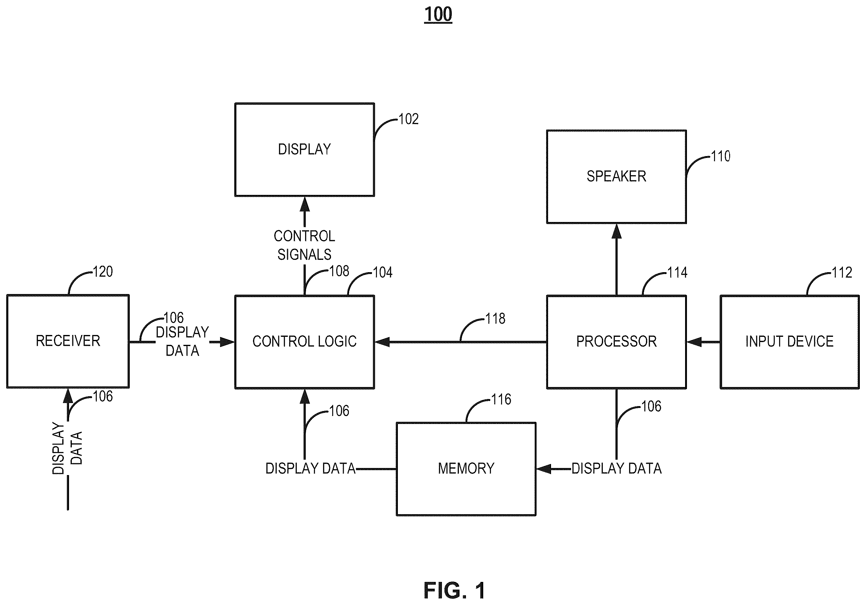Patent US11854477 — Display device and pixel circuit thereof — Figure 1