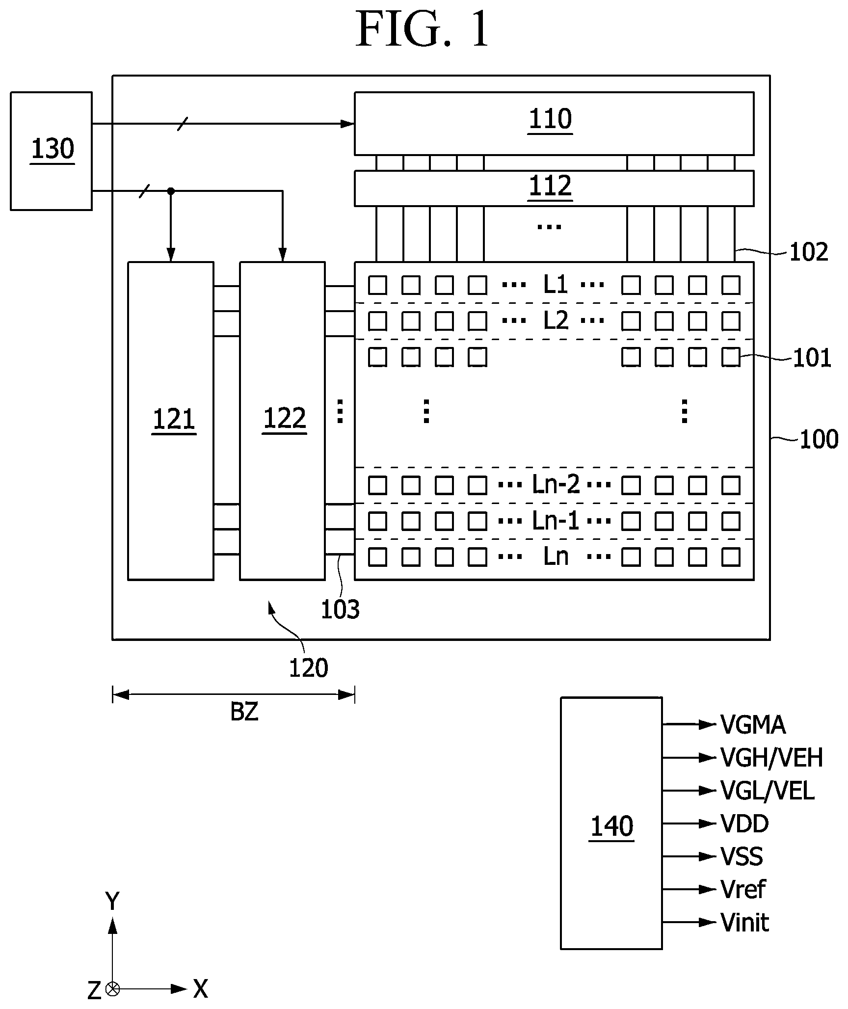 Patent US11854480 — Pixel circuit, method for driving pixel circuit and display device — Figure 1