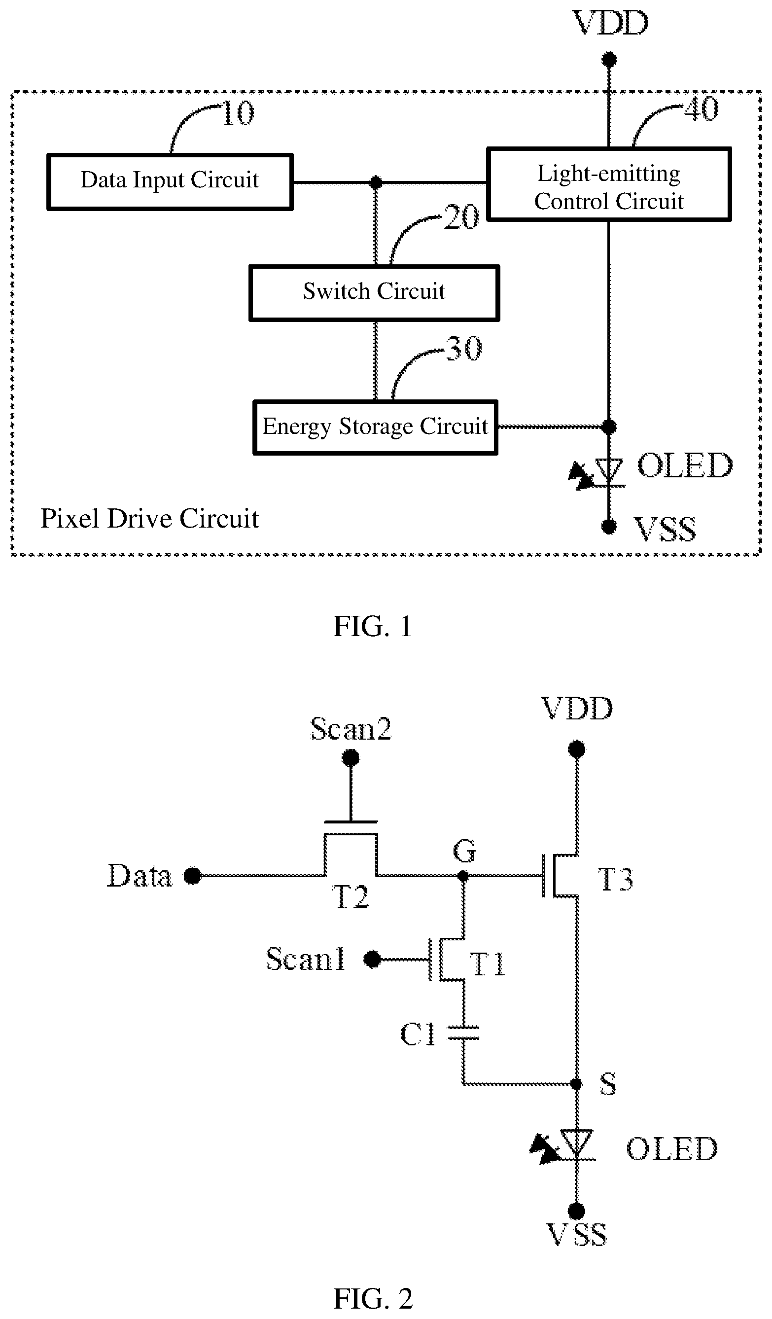 Patent US11854482 — Pixel drive circuit and display panel — Figure 1