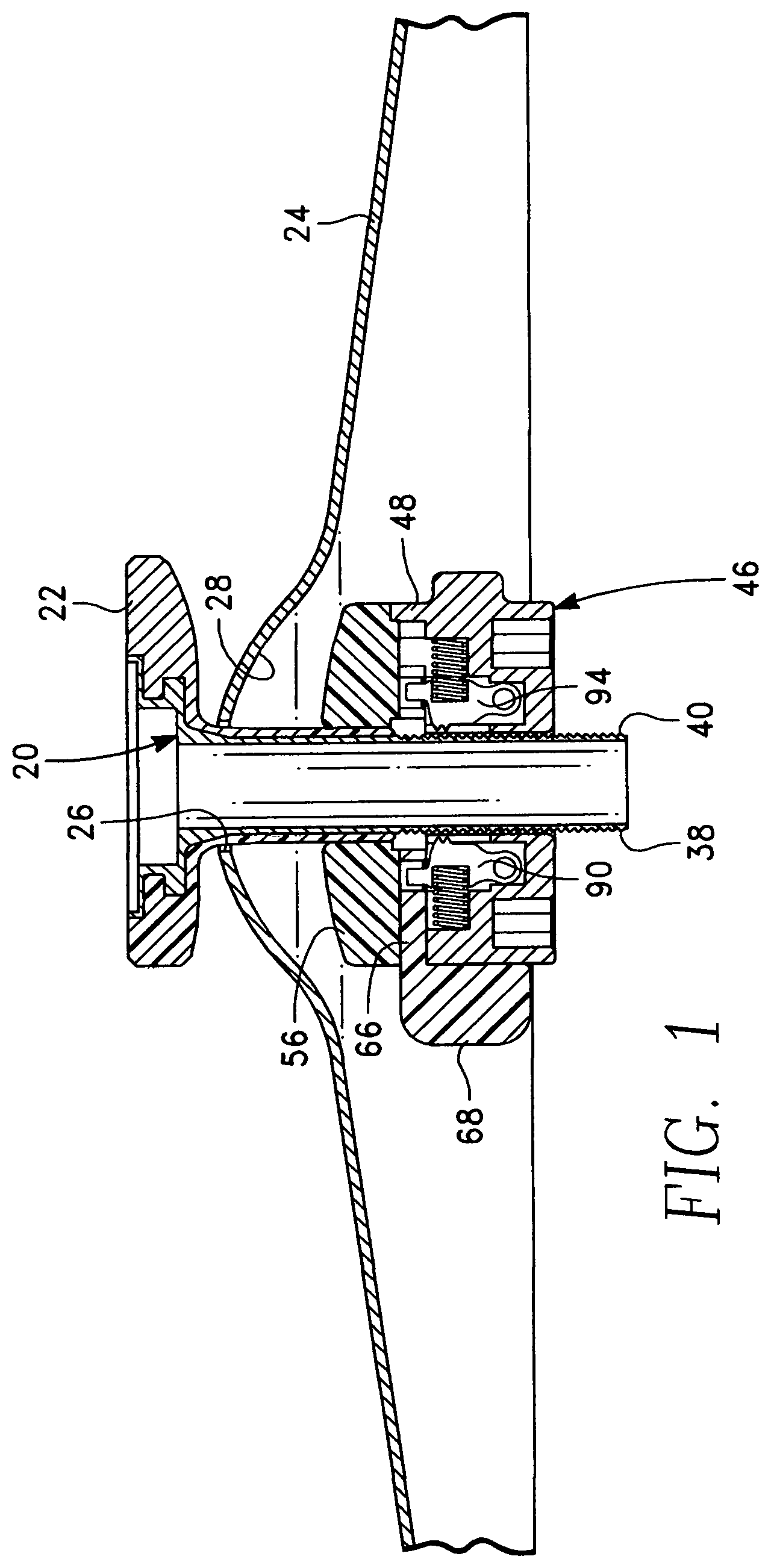 Patent US11854516 — Slip nut assembly — Figure 1