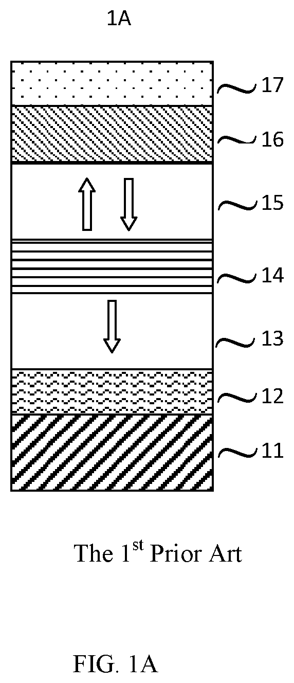 Patent US11854589 Figure 1 – STT-SOT hybrid magnetoresistive element and manufacture thereof