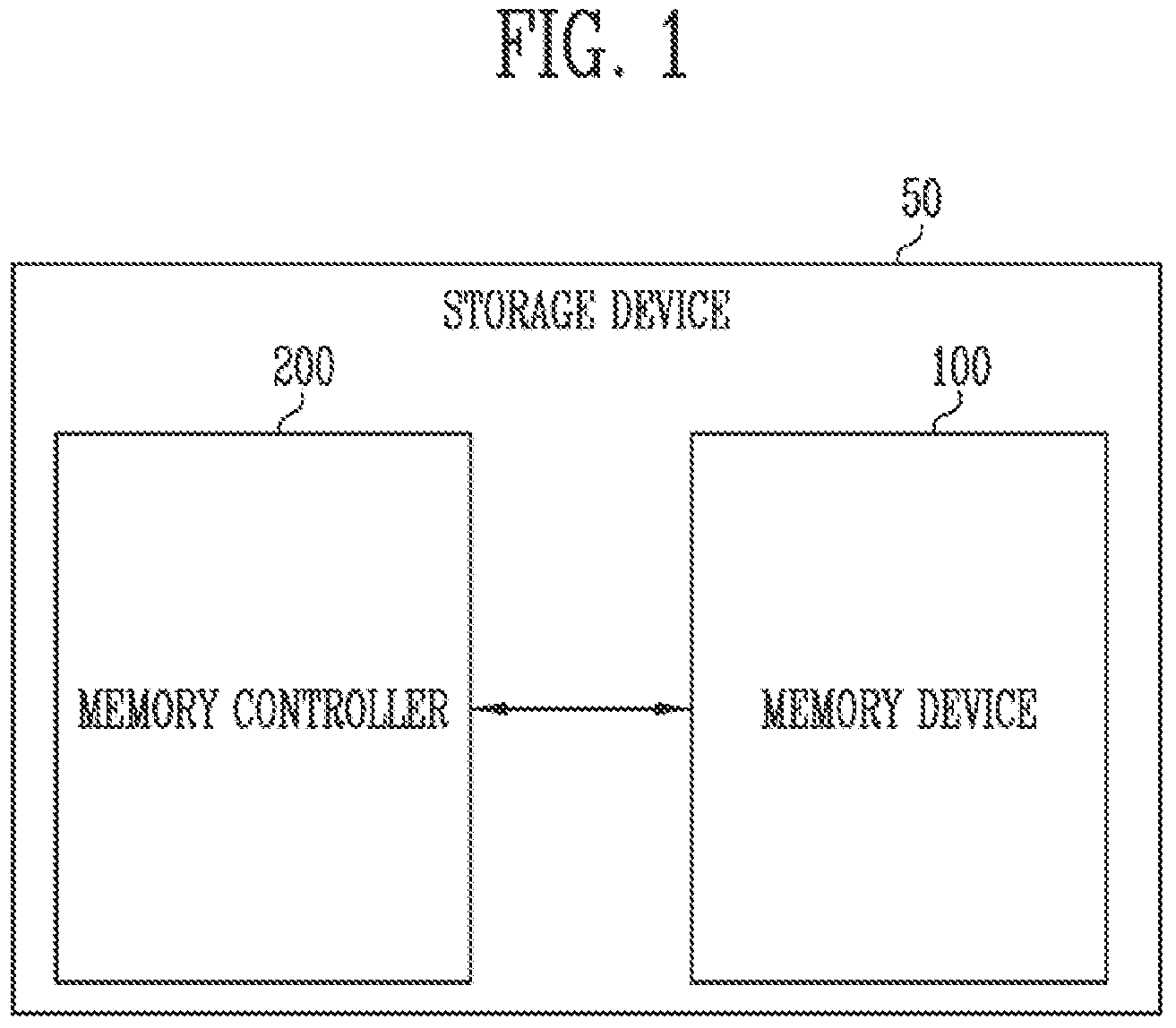 Patent US11854626 — Storage device related to performing a read operation and method of operating the storage device — Figure 1