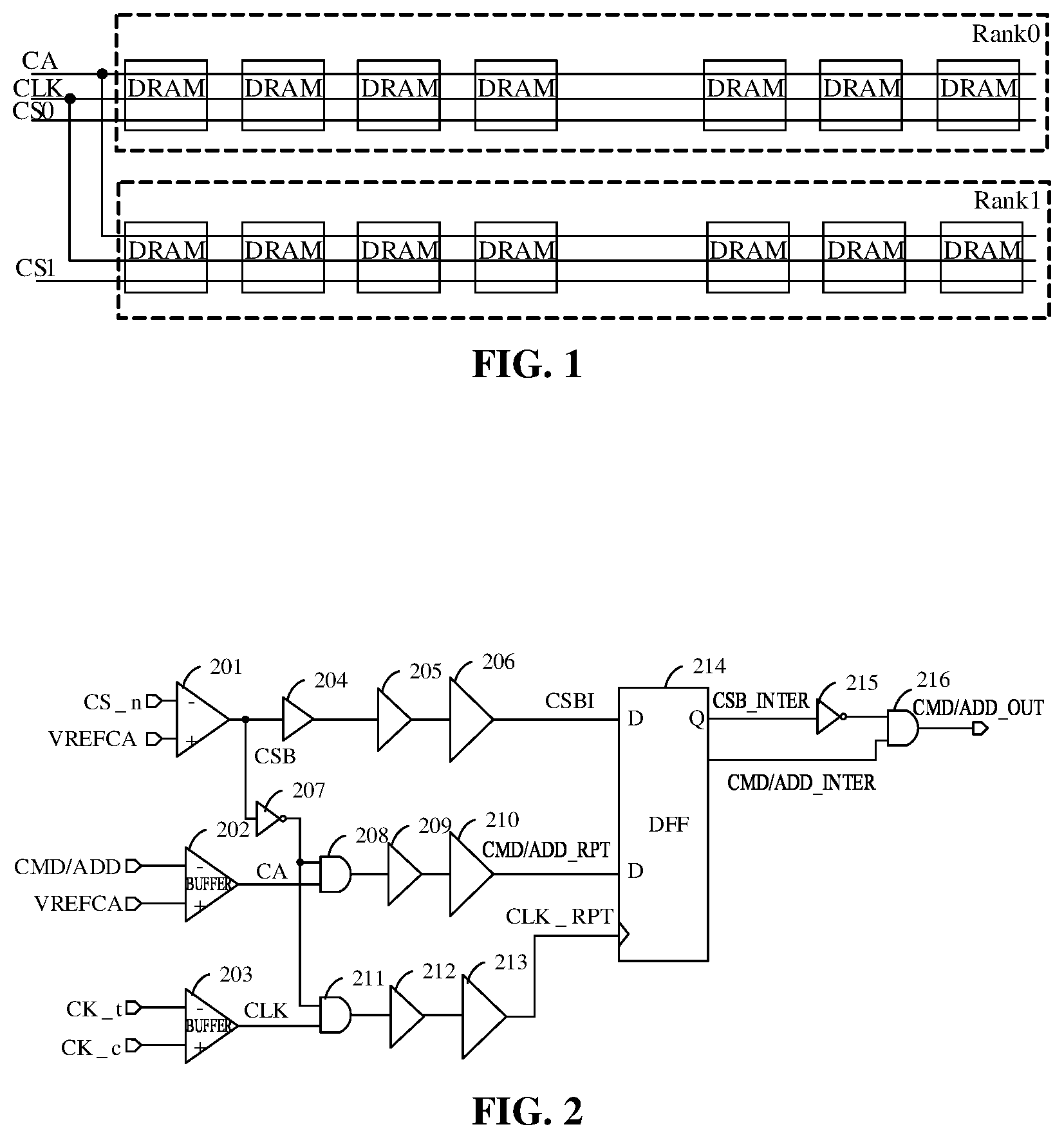 Patent US11854653 — Signal masking circuit and semiconductor memory — Figure 1
