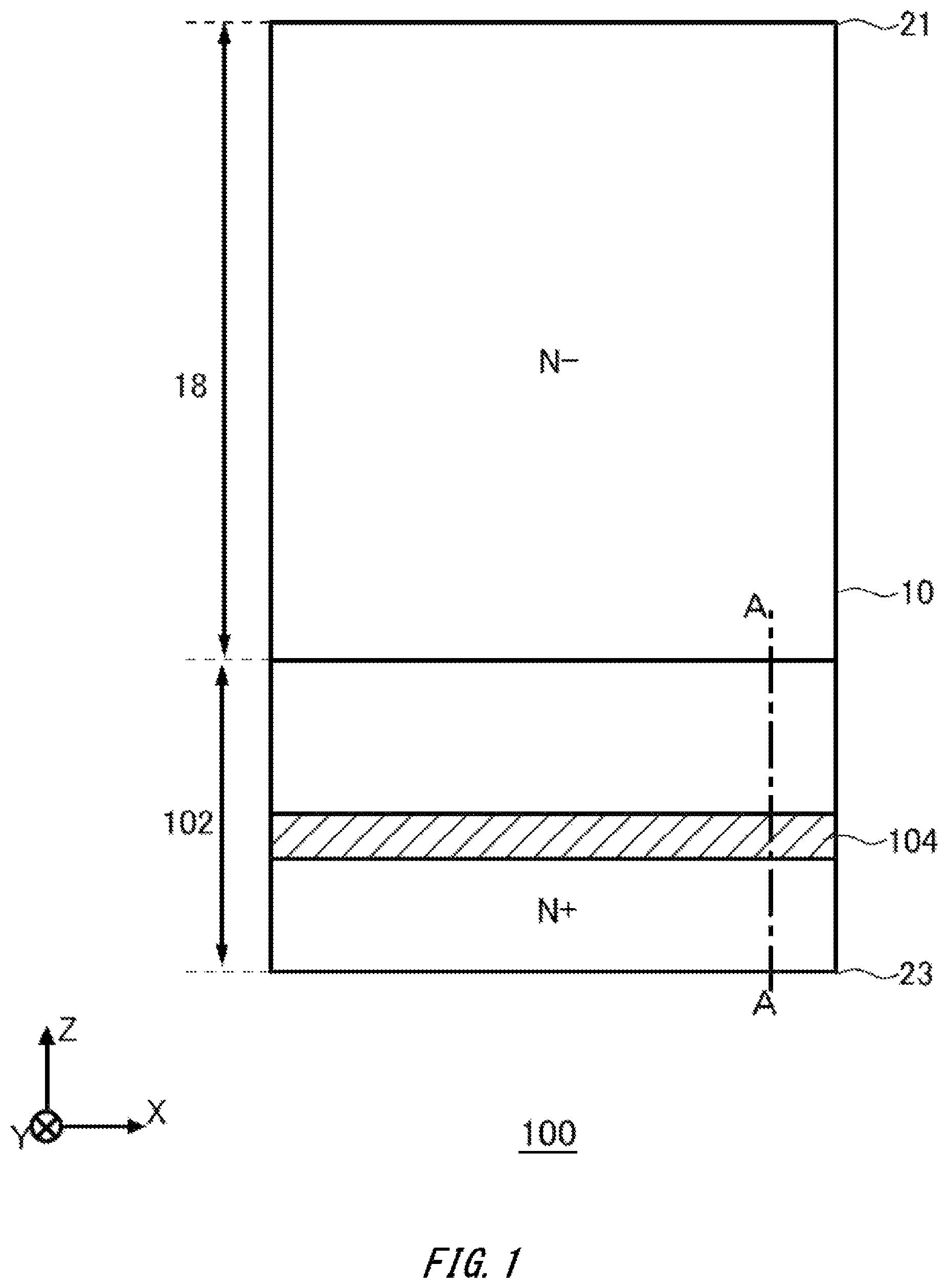 Patent US11854782 — Semiconductor device and fabrication method — Figure 1