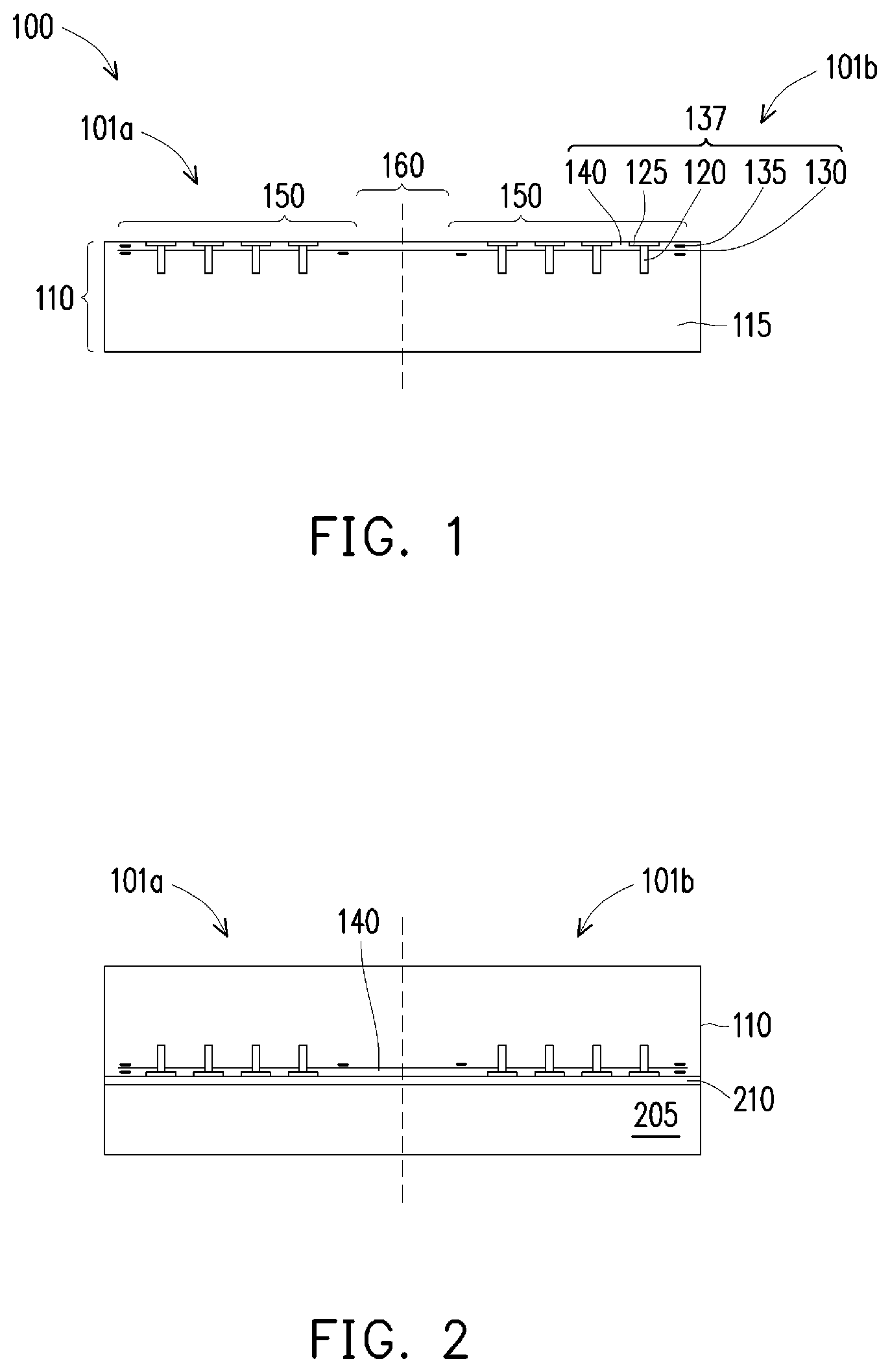 Patent US11854785 — Package structure for heat dissipation — Figure 1