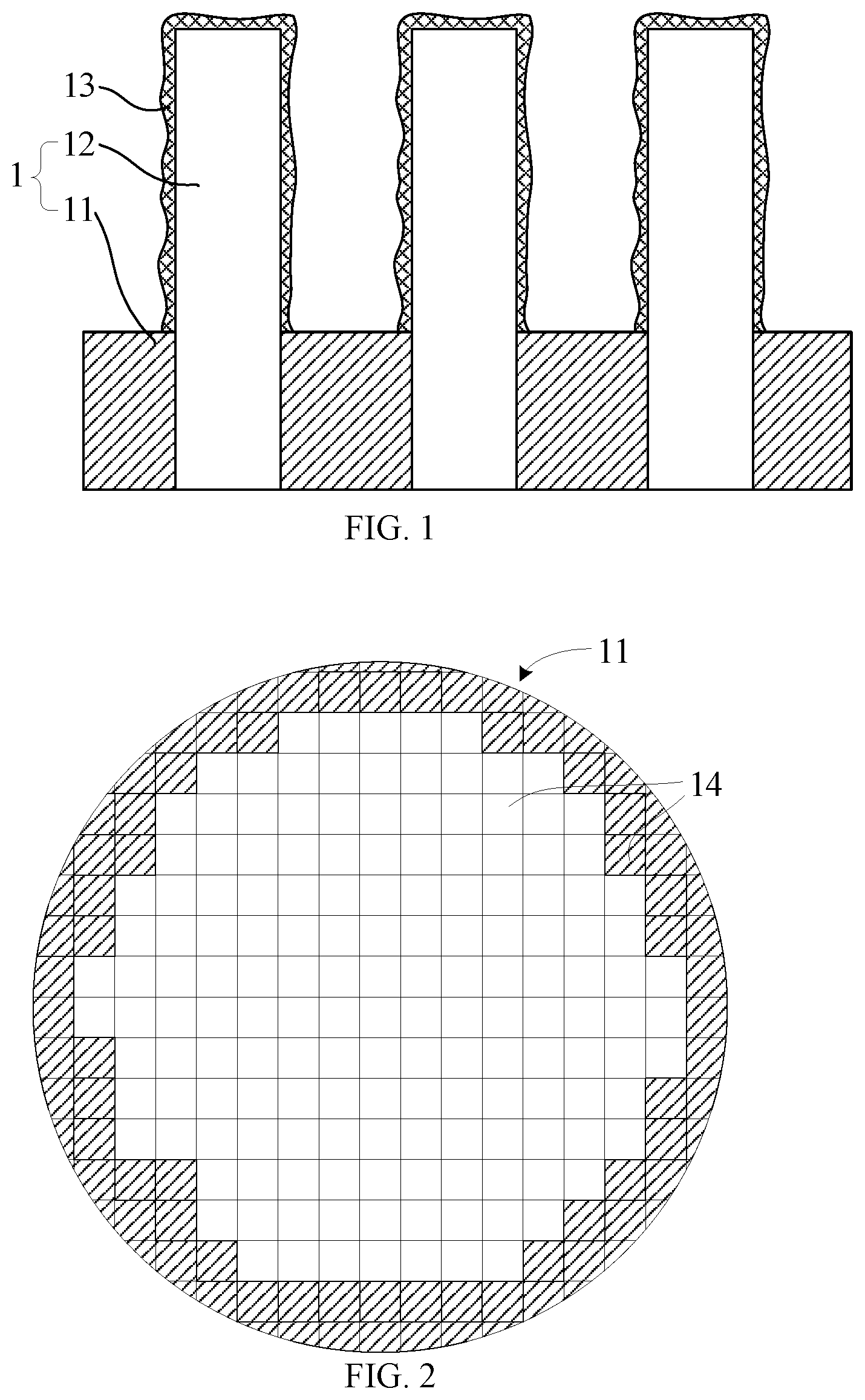 Patent US11854797 — Methods for manufacturing semiconductor memory — Figure 1