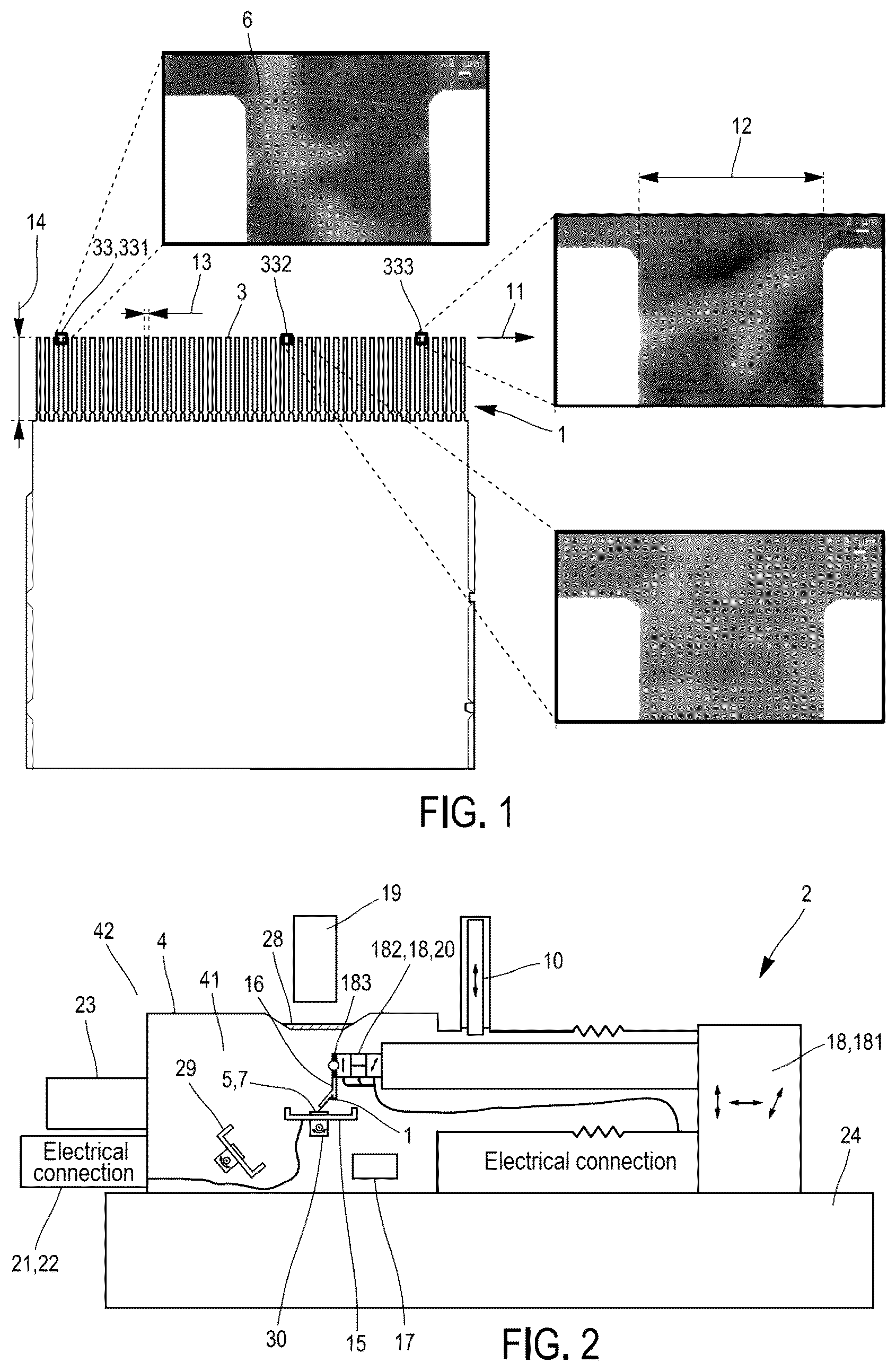 Patent US11854801 — Method and device for depositing a nano-object — Figure 1