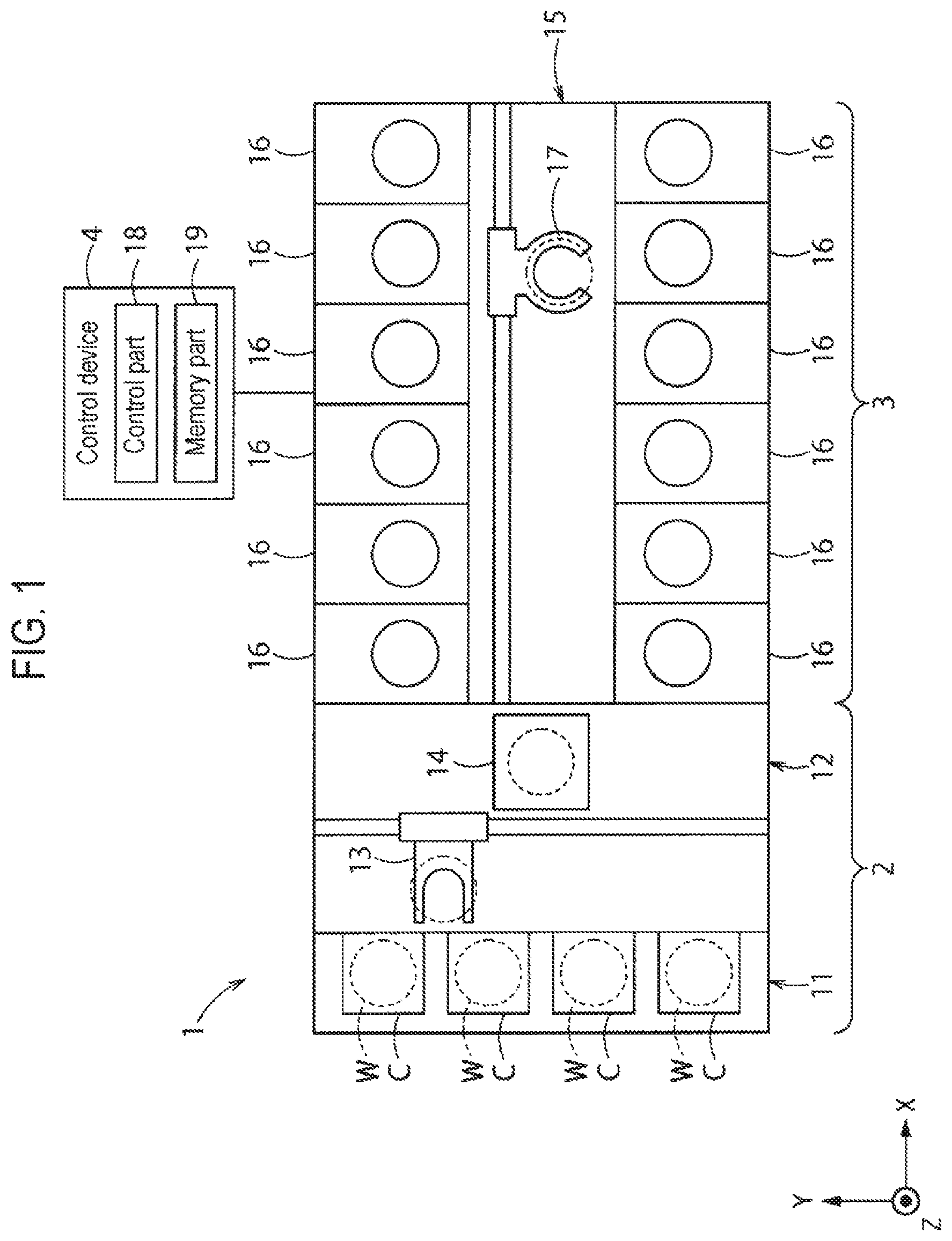 Patent US11854815 Figure 1 – Substrate drying apparatus, substrate drying method and storage medium
