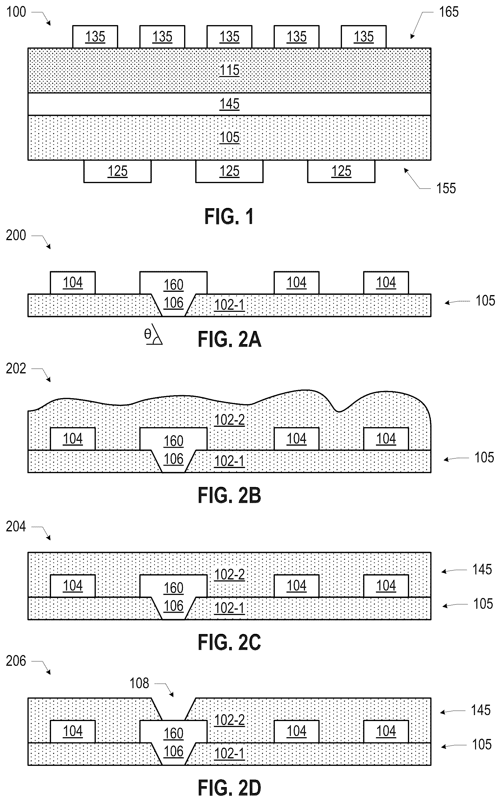 Patent US11854834 — Integrated circuit package supports — Figure 1