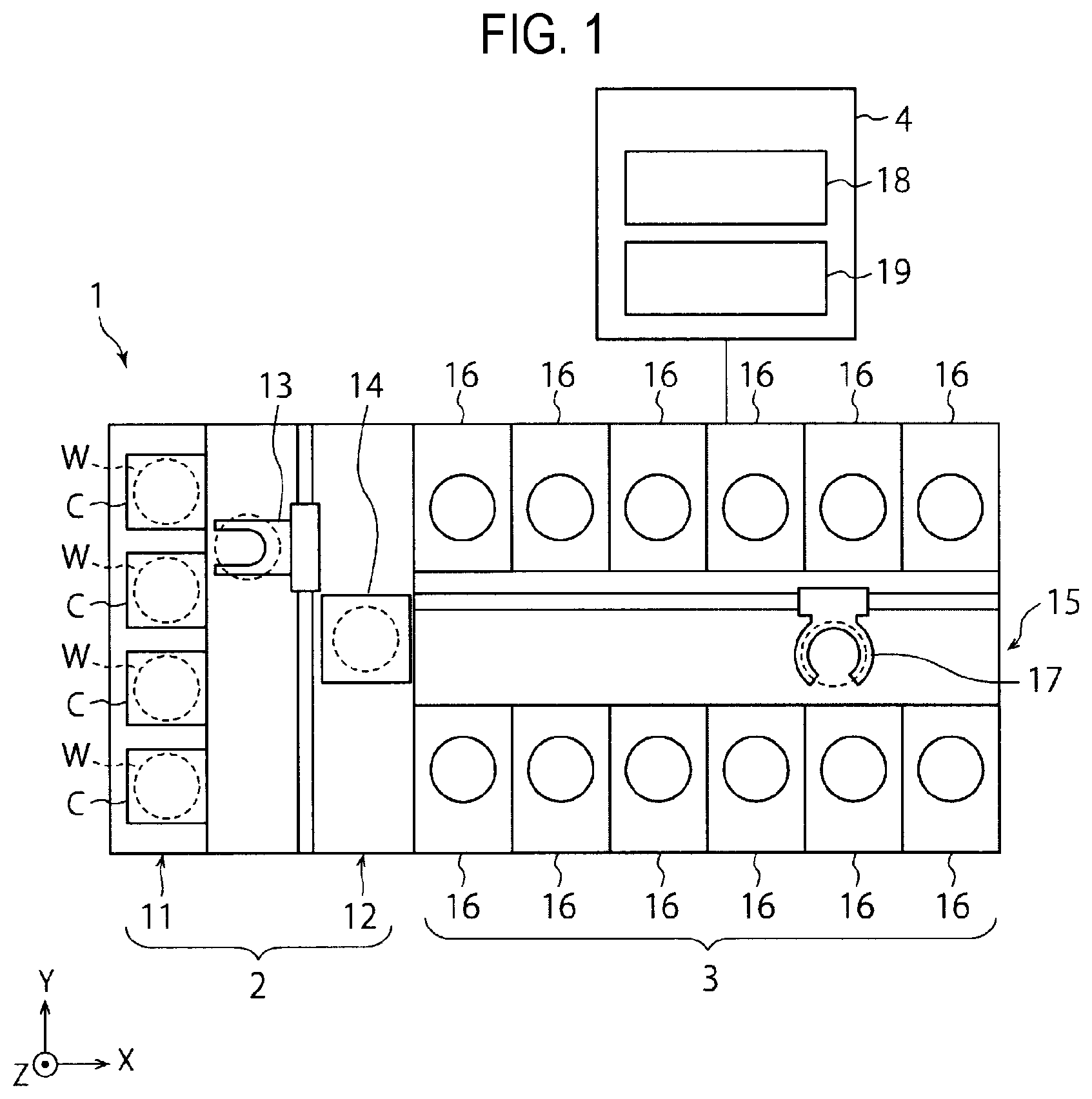 Patent US11854840 — Substrate processing system and substrate processing method — Figure 1