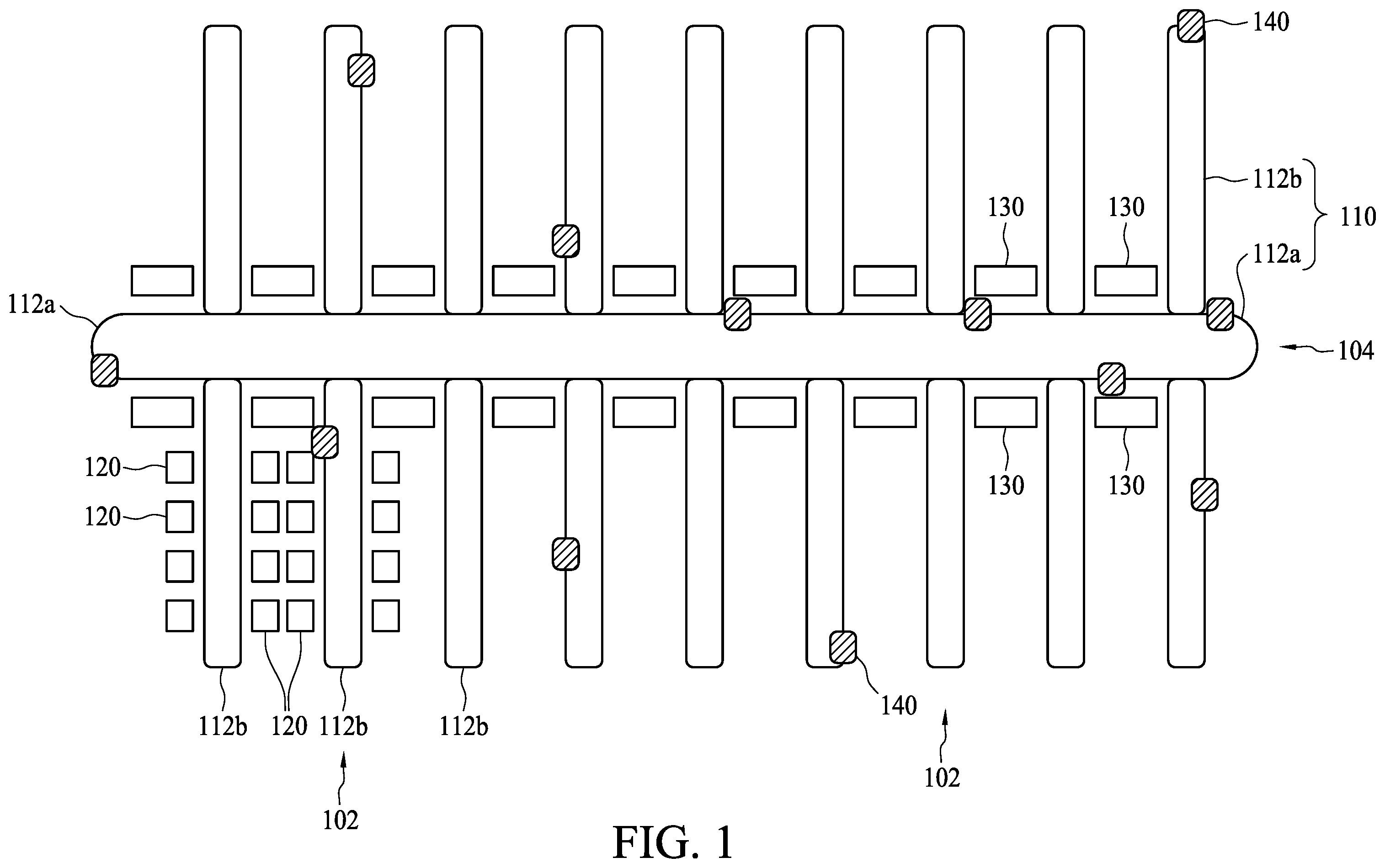Patent US11854848 — Air processing system for semiconductor container — Figure 1