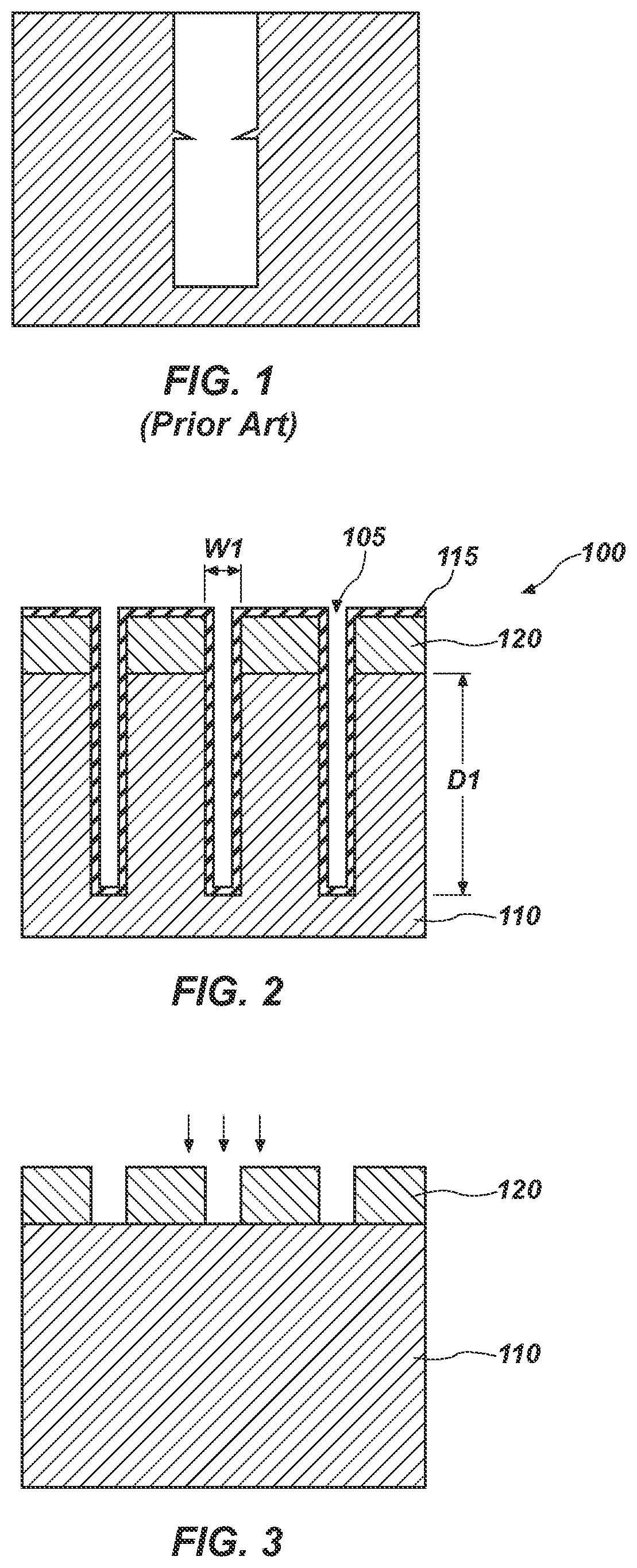 Patent US11854869 — Methods of forming high aspect ratio features — Figure 1