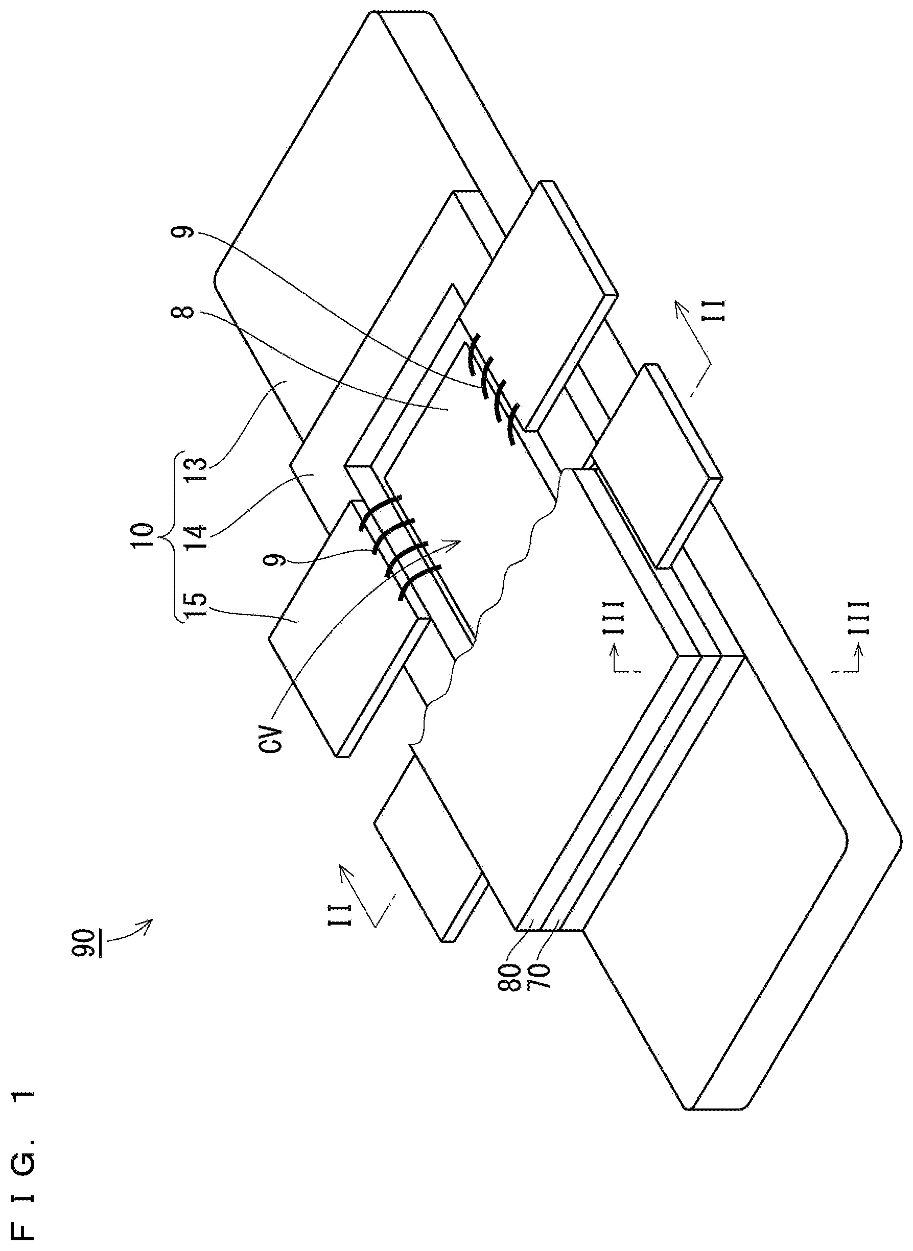Patent US11854934 — Package with heat dissipating substrate — Figure 1