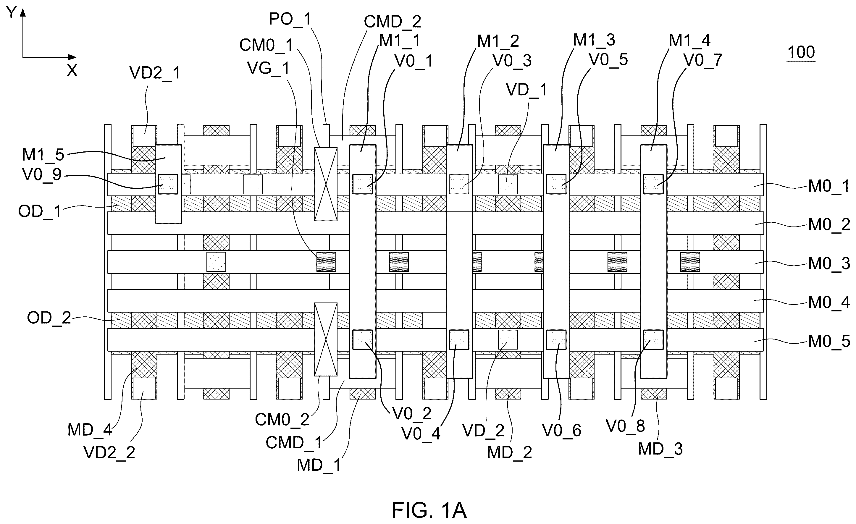 Patent US11854973 — Semiconductor device with reduced resistance and method for manufacturing the same — Figure 1