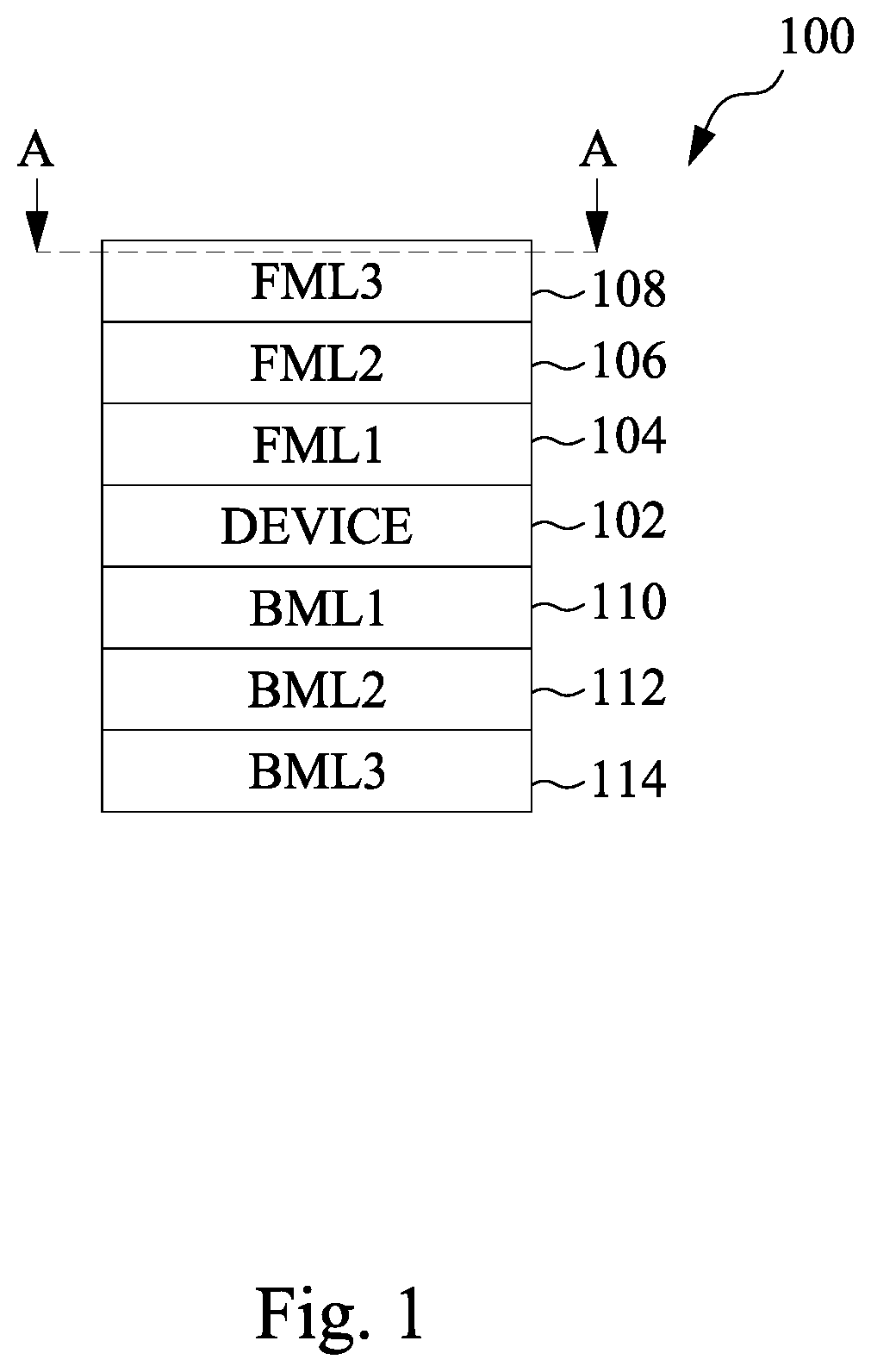 Patent US11854978 — Diagonal backside power and signal routing for an integrated circuit — Figure 1