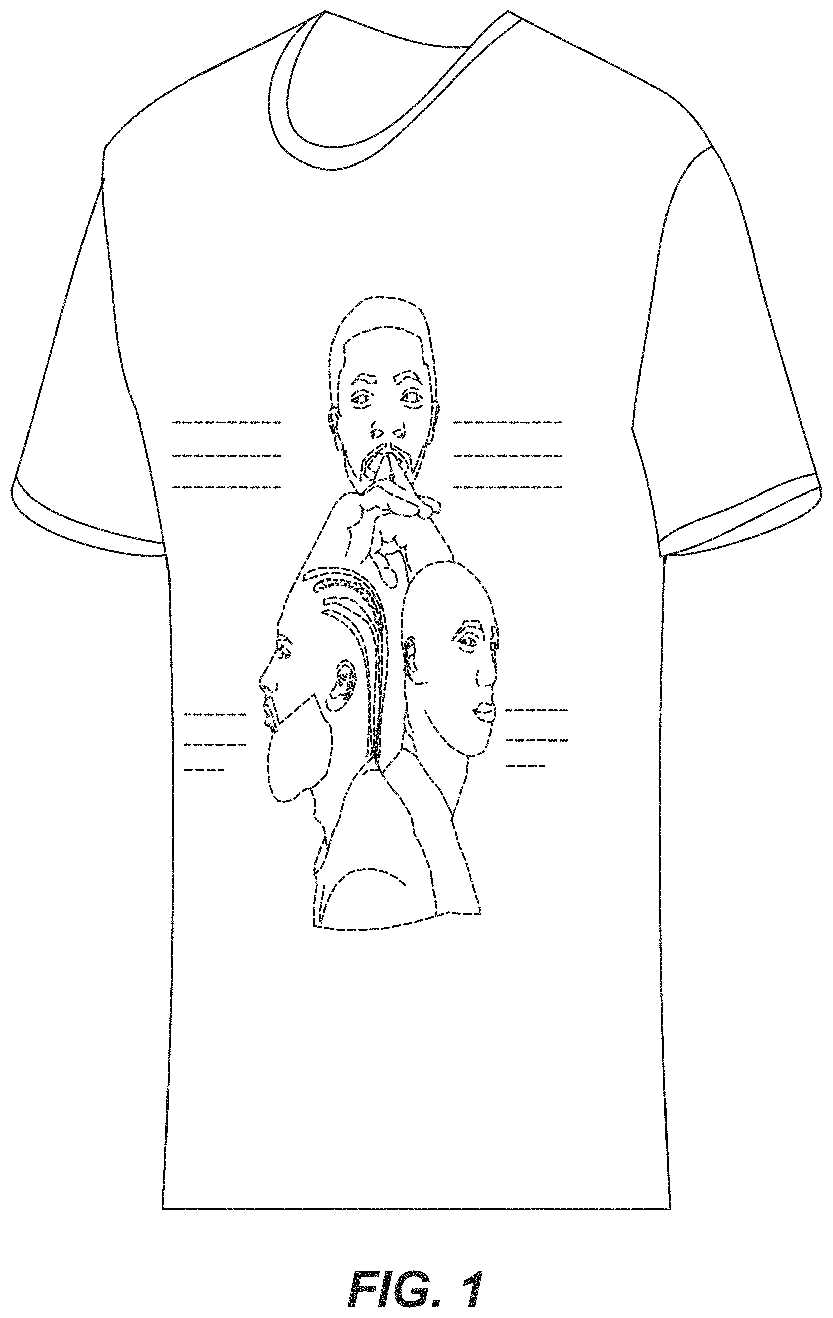 Patent USD0999479 — Talking t-shirt — Figure 1