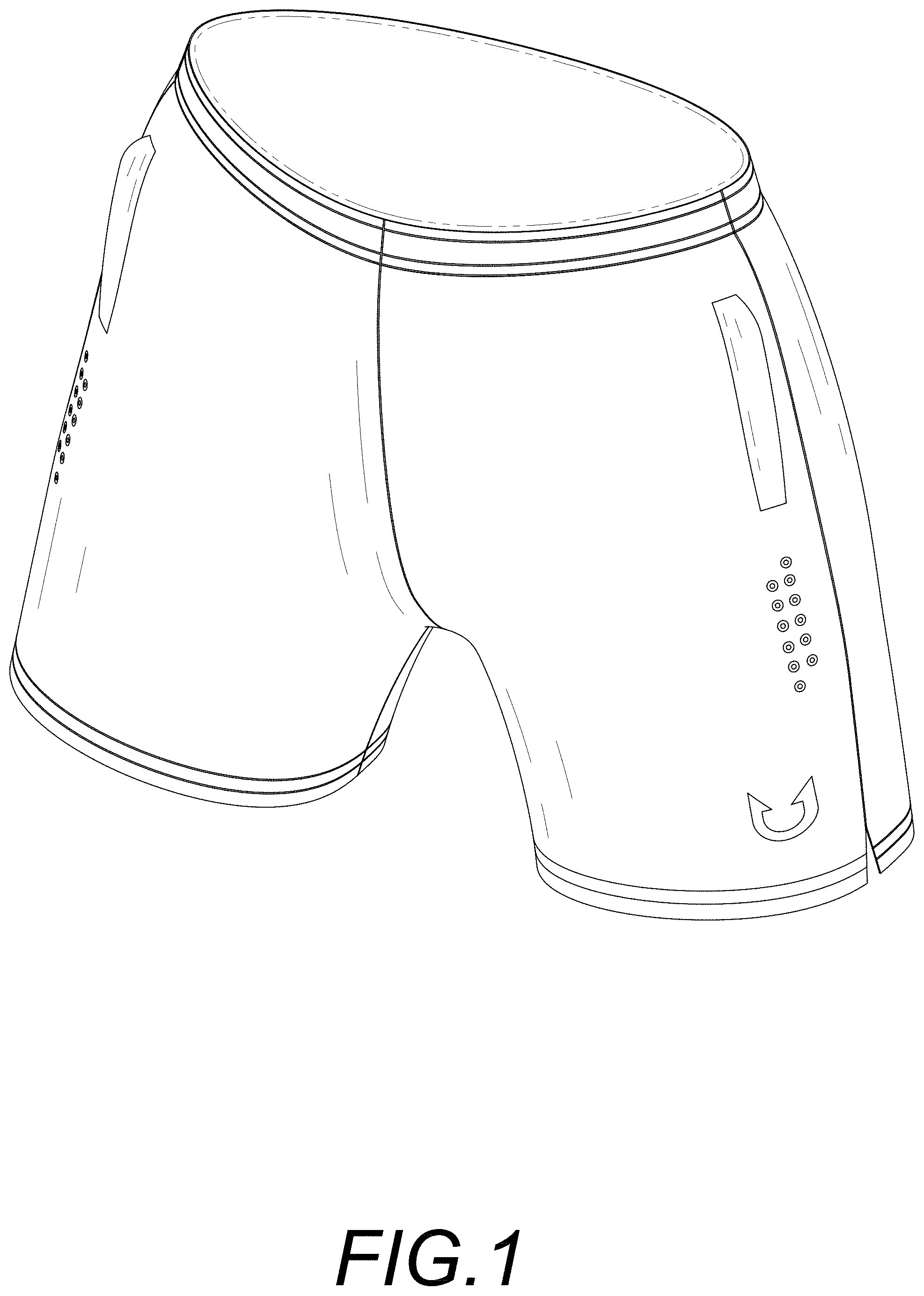Patent USD0999481 — Athletic short — Figure 1