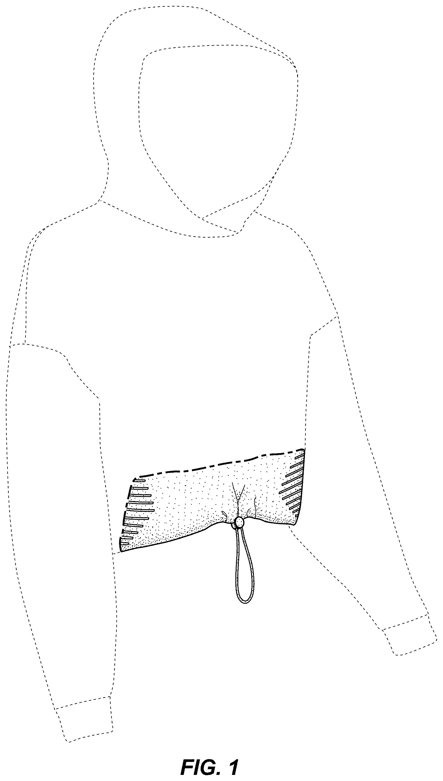 Patent USD0999484 — Hoodie — Figure 1