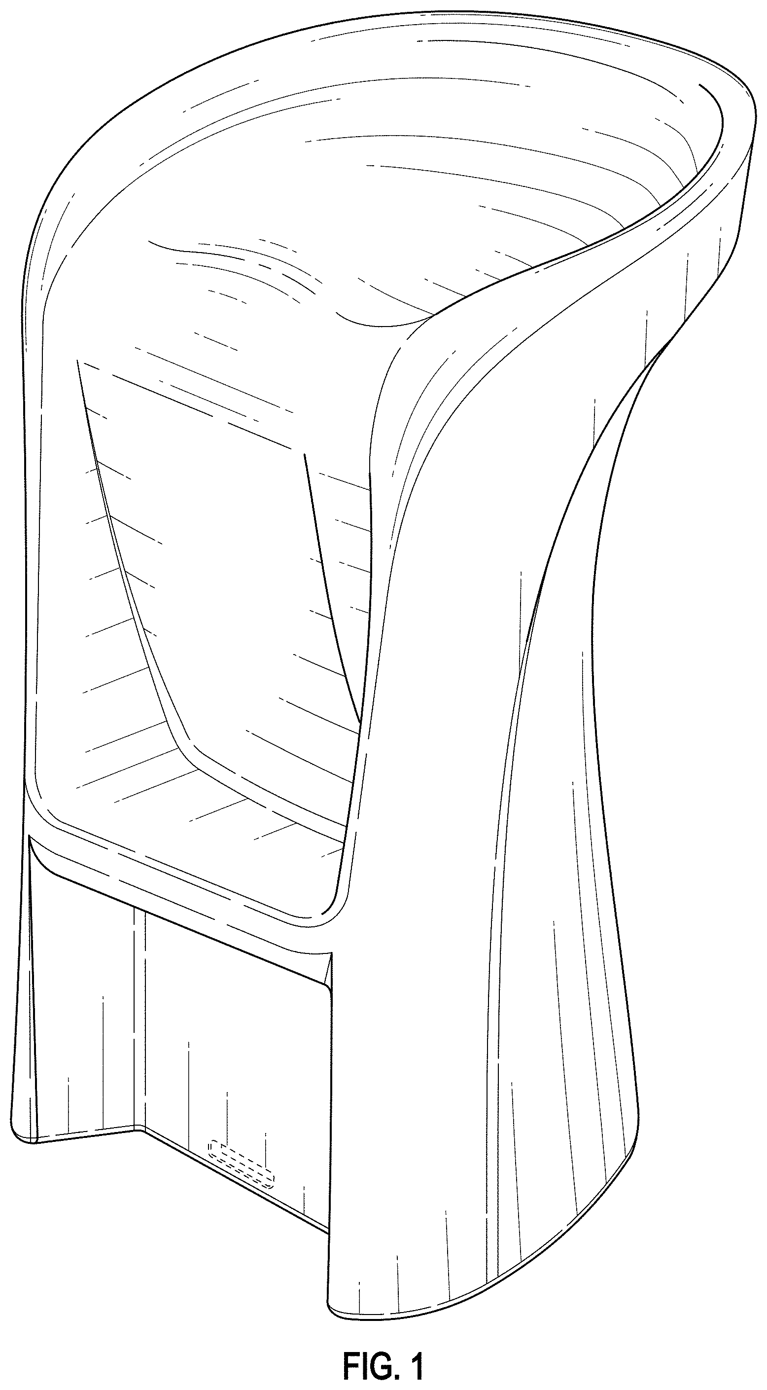 Patent USD0999537 — Seat — Figure 1
