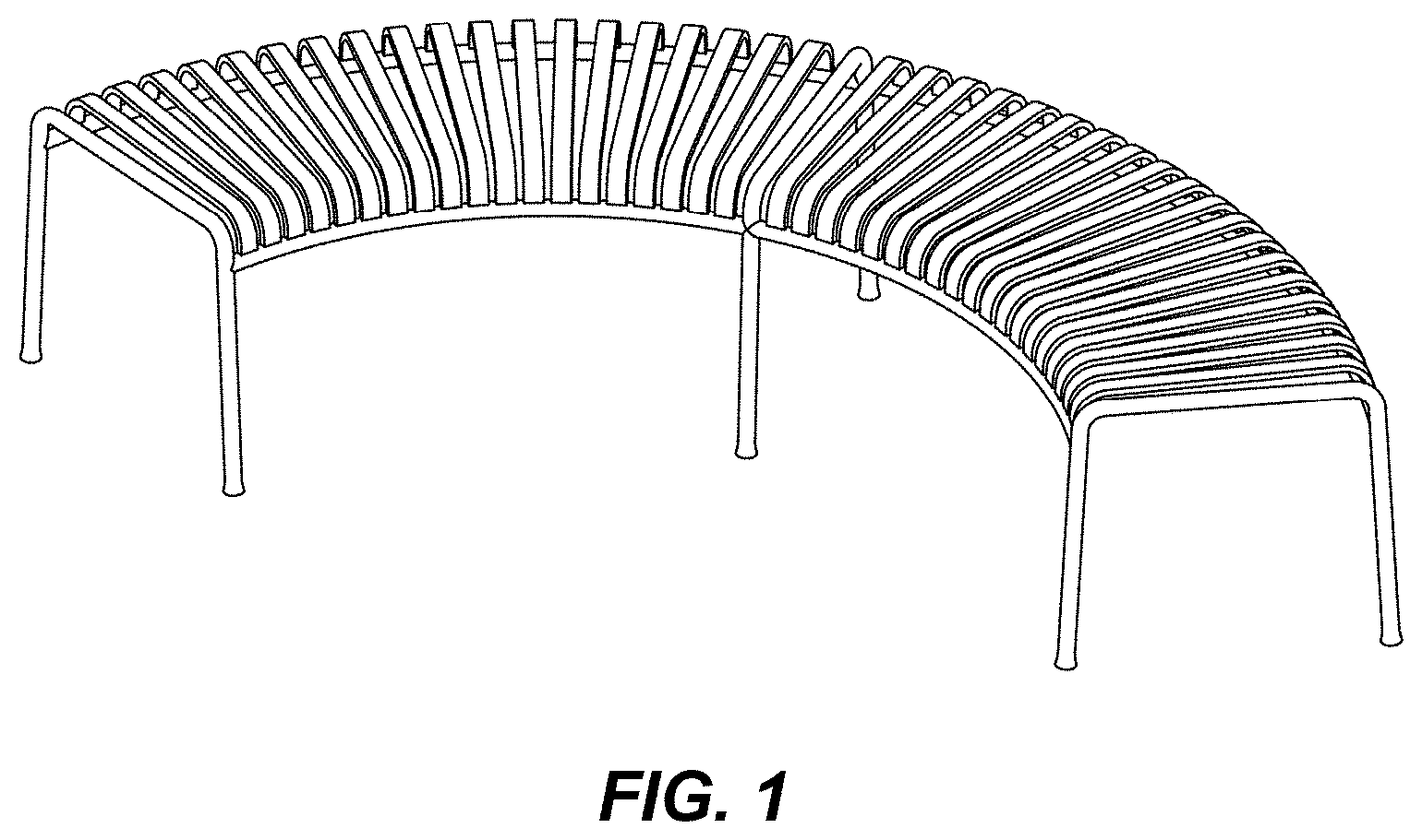 Patent USD0999540 — Bench — Figure 1