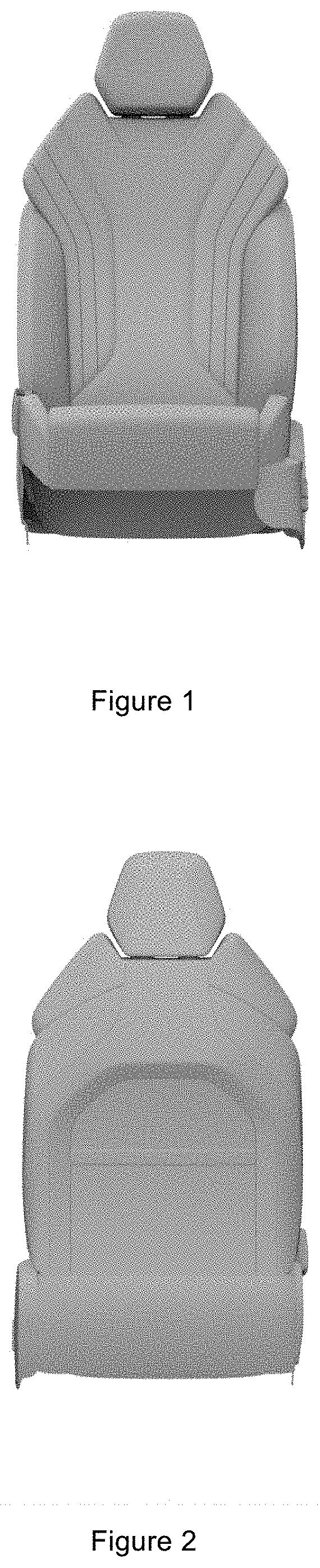Patent USD0999542 Figure 1 – Front seat