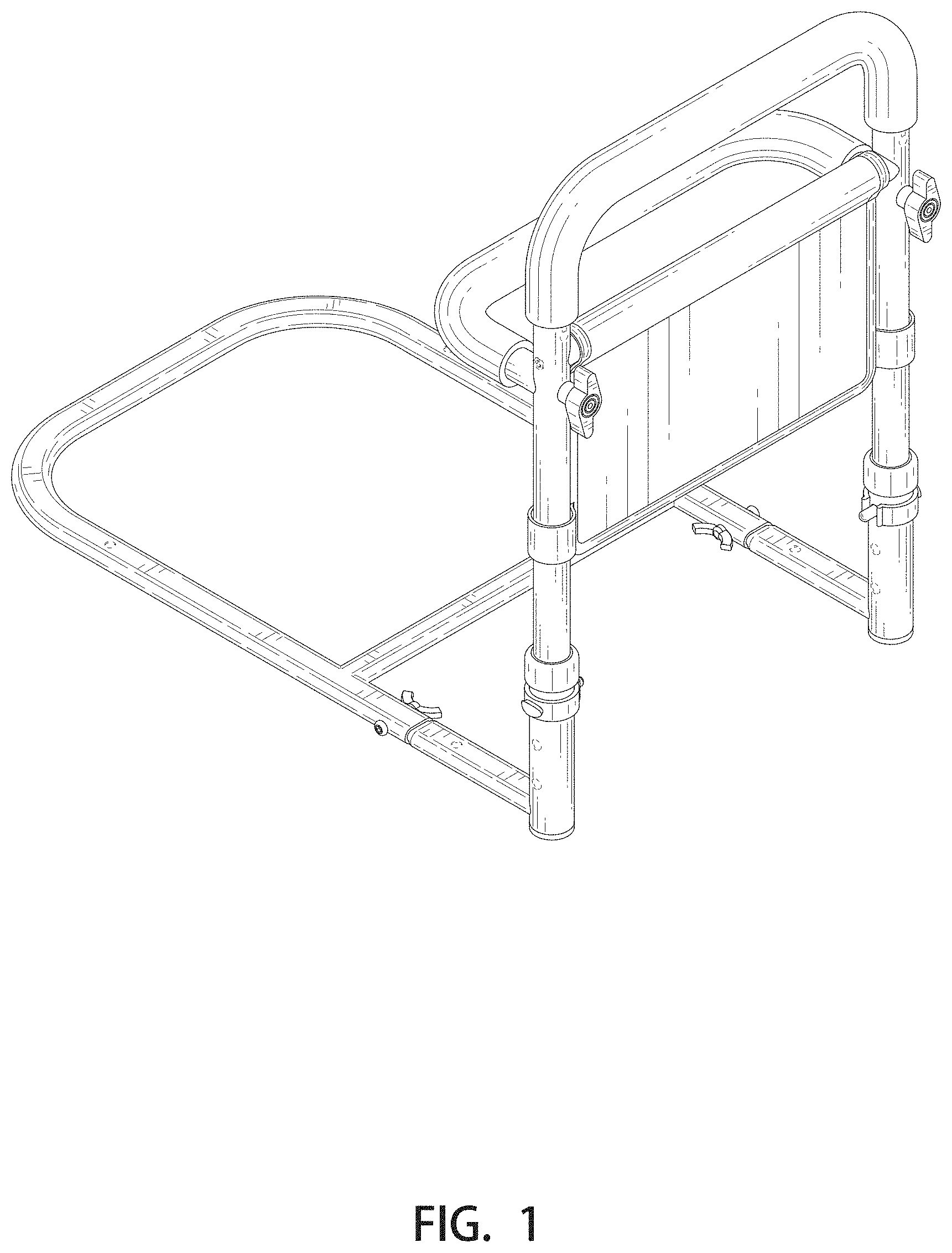 Patent USD0999580 Figure 1 – Bed rail