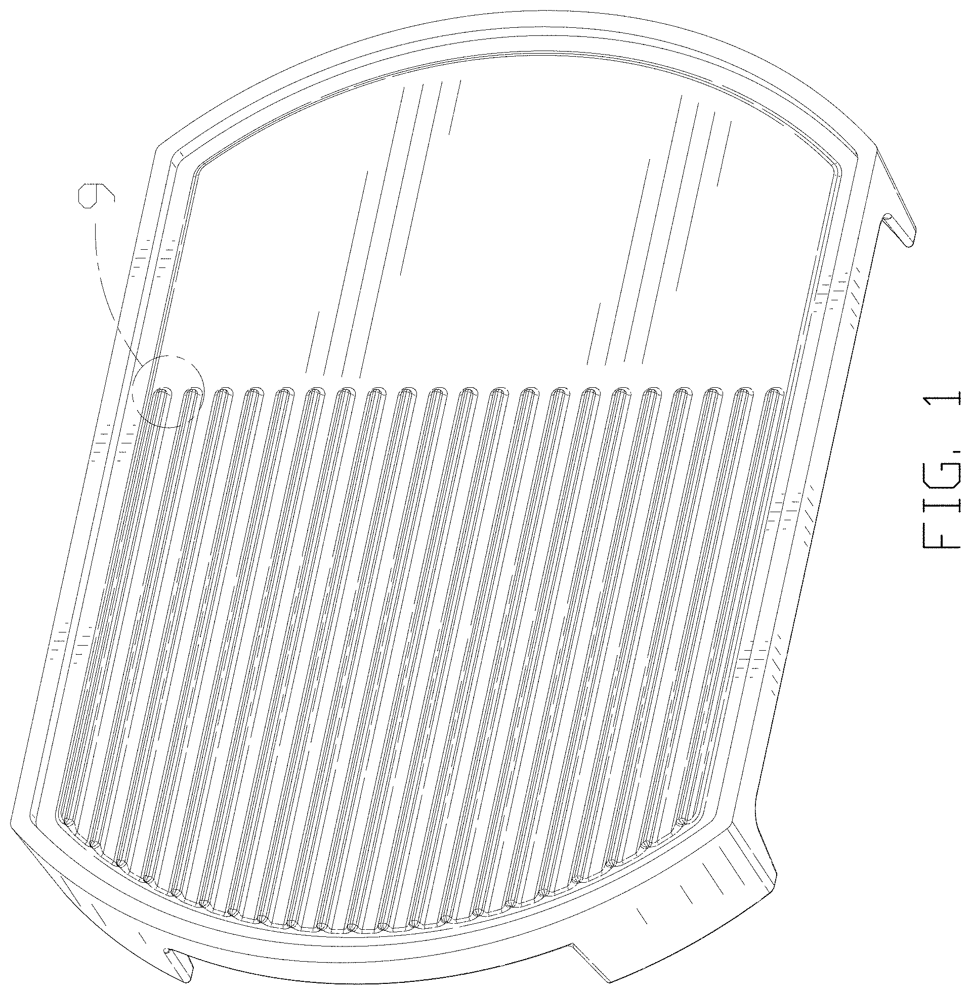 Patent USD0999593 Figure 1 – Baking pan