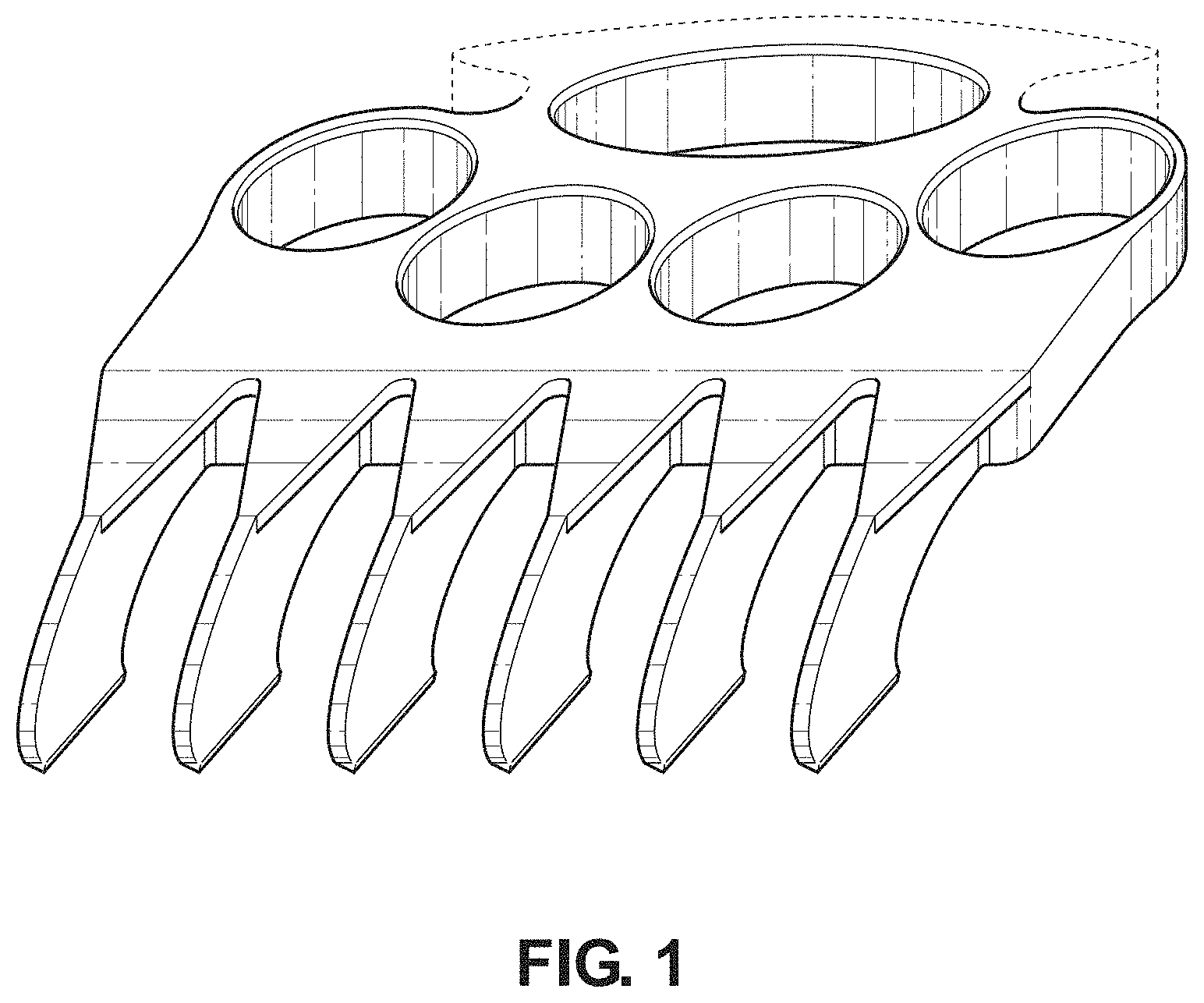 Patent USD0999600 — Meat shredder claw — Figure 1