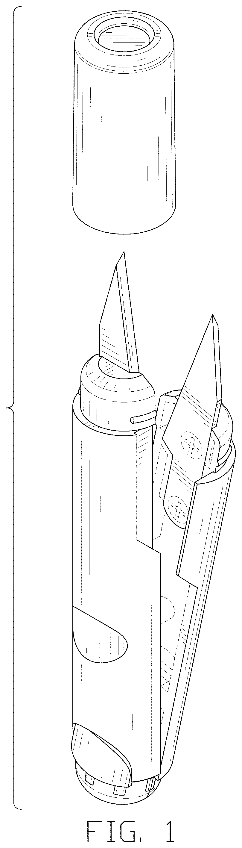 Patent USD0999609 — Pen-shaped scissors — Figure 1