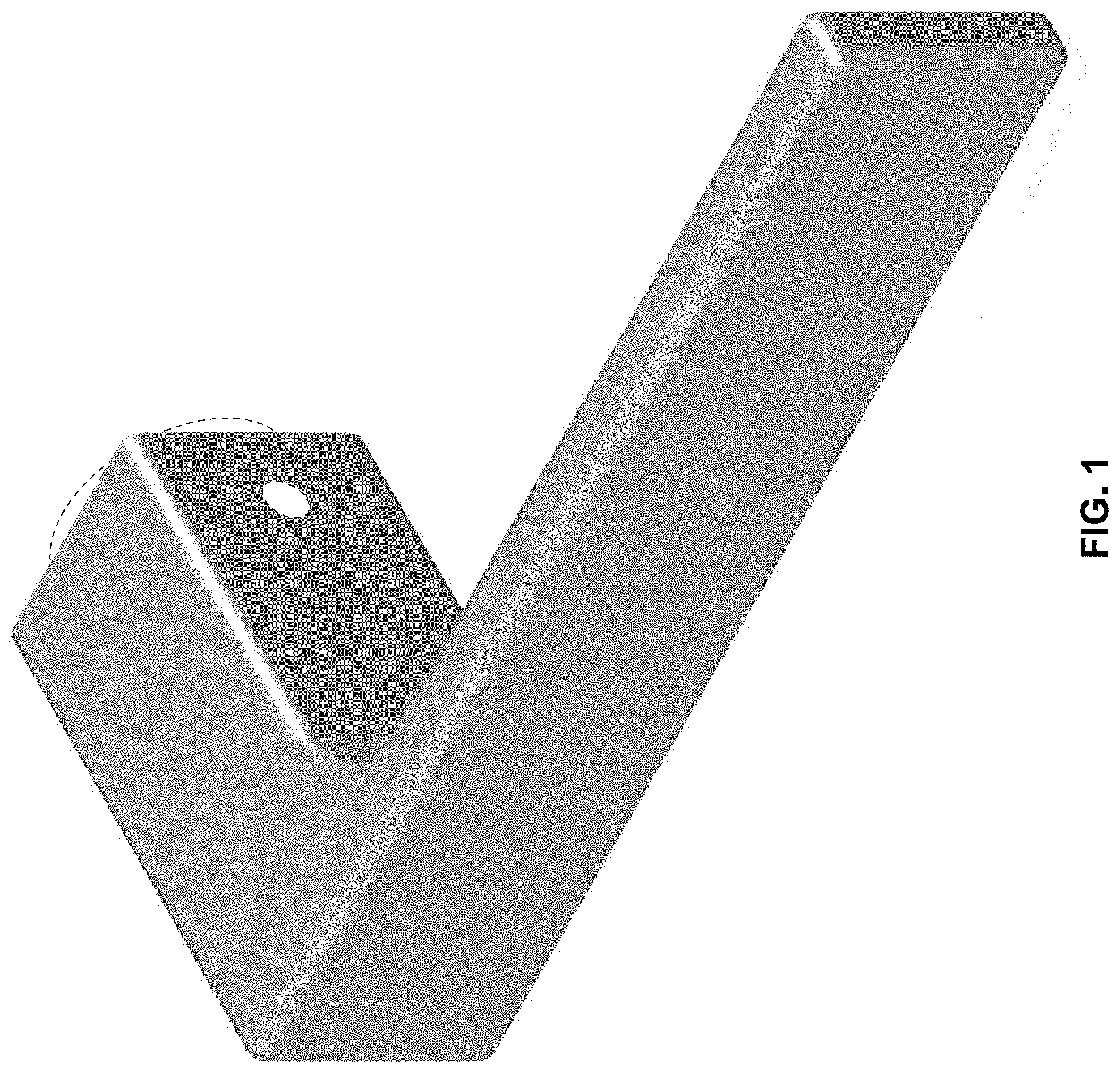 Patent USD0999616 — Door handle — Figure 1