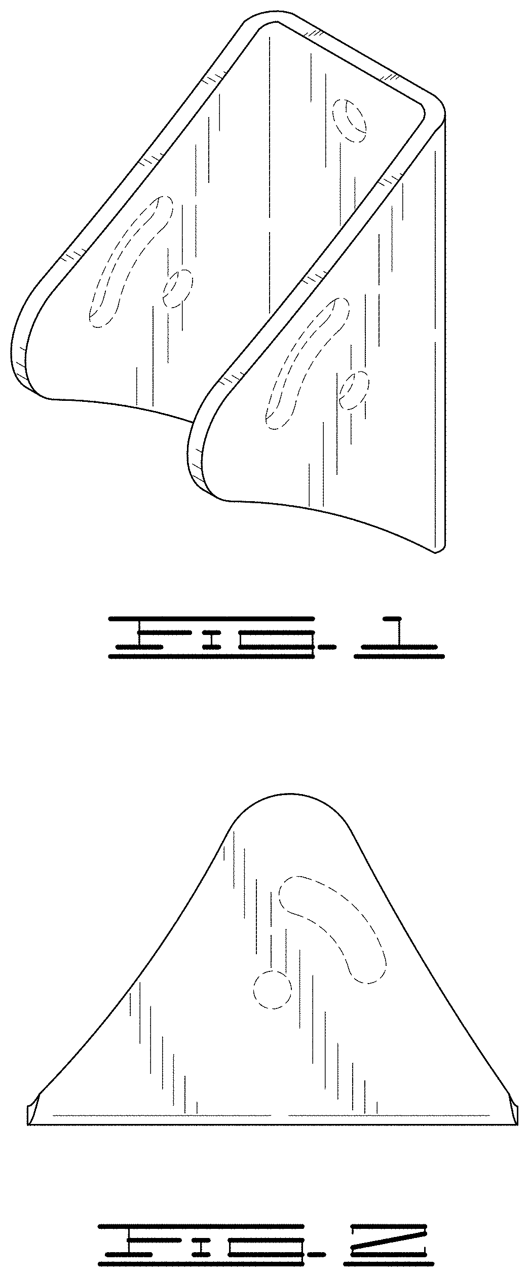 Patent USD0999623 — Gate diagonal bracket — Figure 1