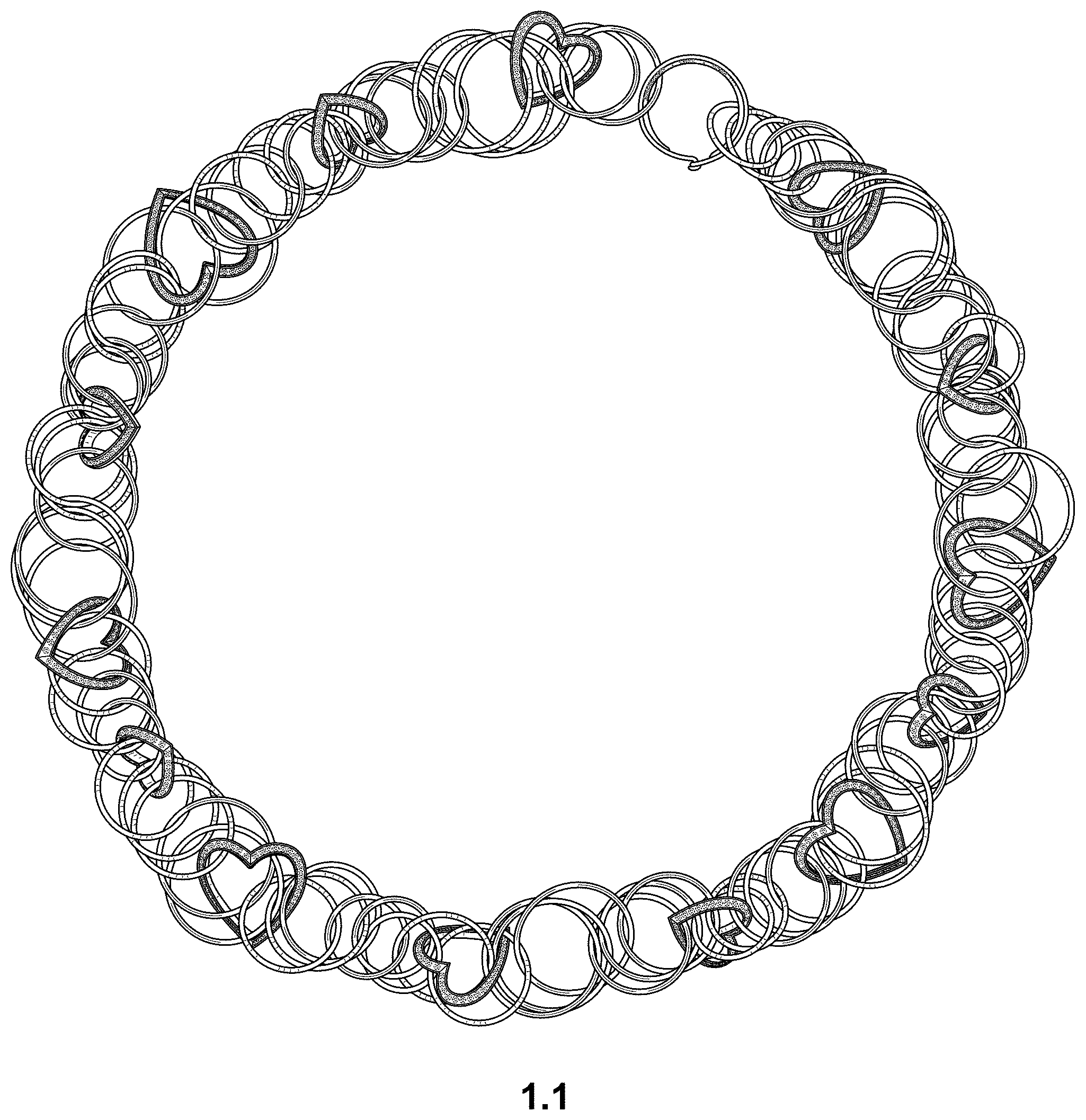 Patent USD0999663 — Necklace — Figure 1