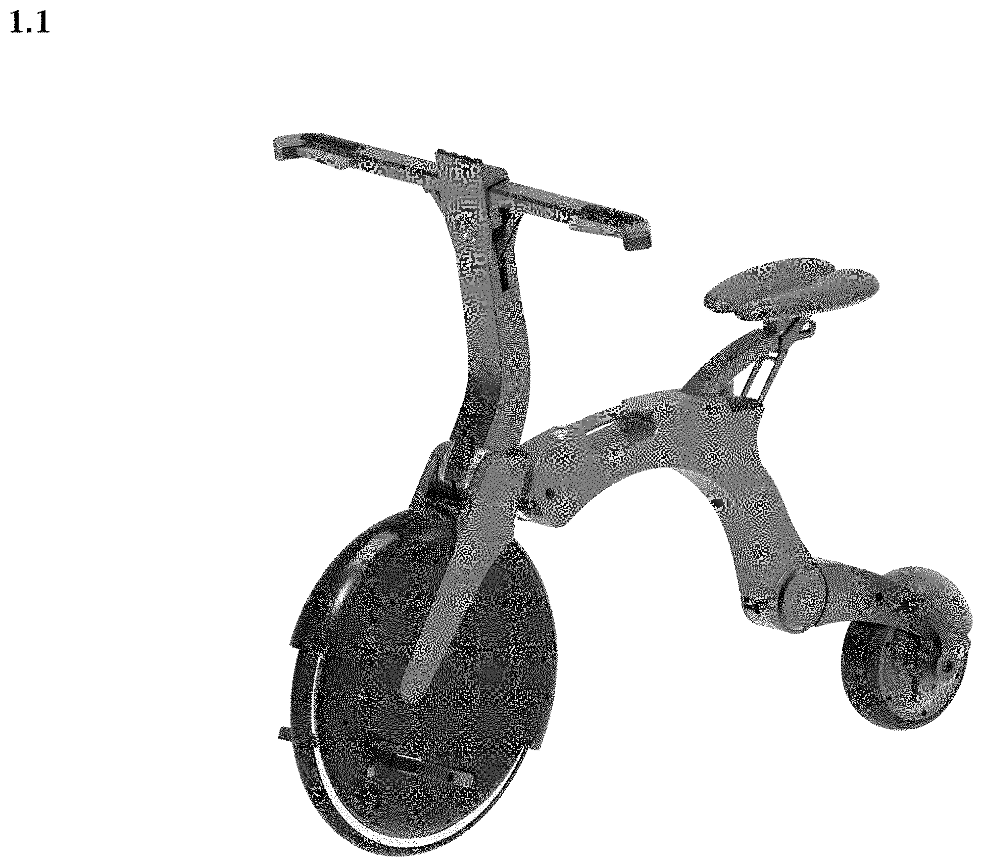 Patent USD0999679 — Electric bicycle — Figure 1