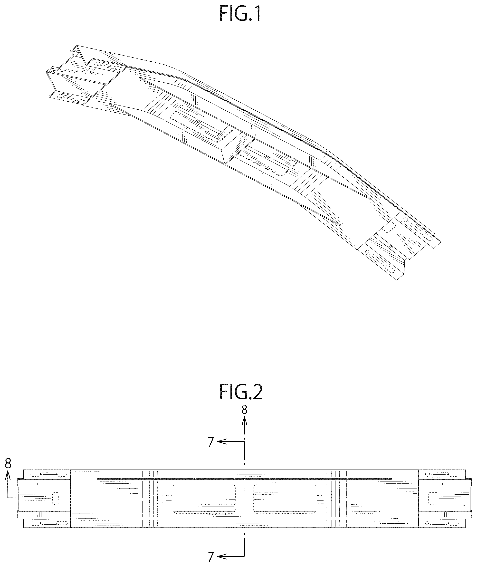 Patent USD0999690 — Bumper reinforcement for automobile — Figure 1