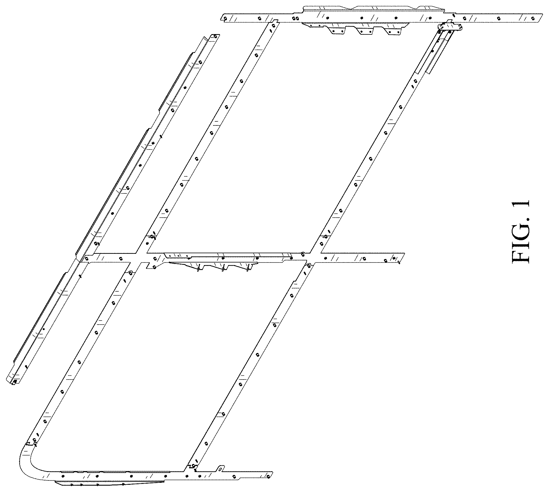 Patent USD0999708 — Modular wall mount for a vehicle — Figure 1