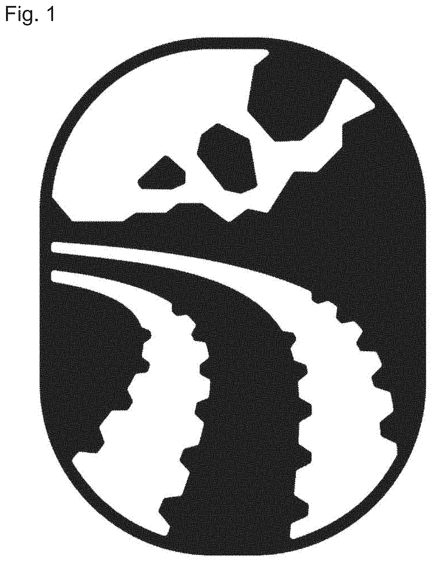 Patent USD0999722 — Sidewall of a tire with graphic symbol — Figure 1