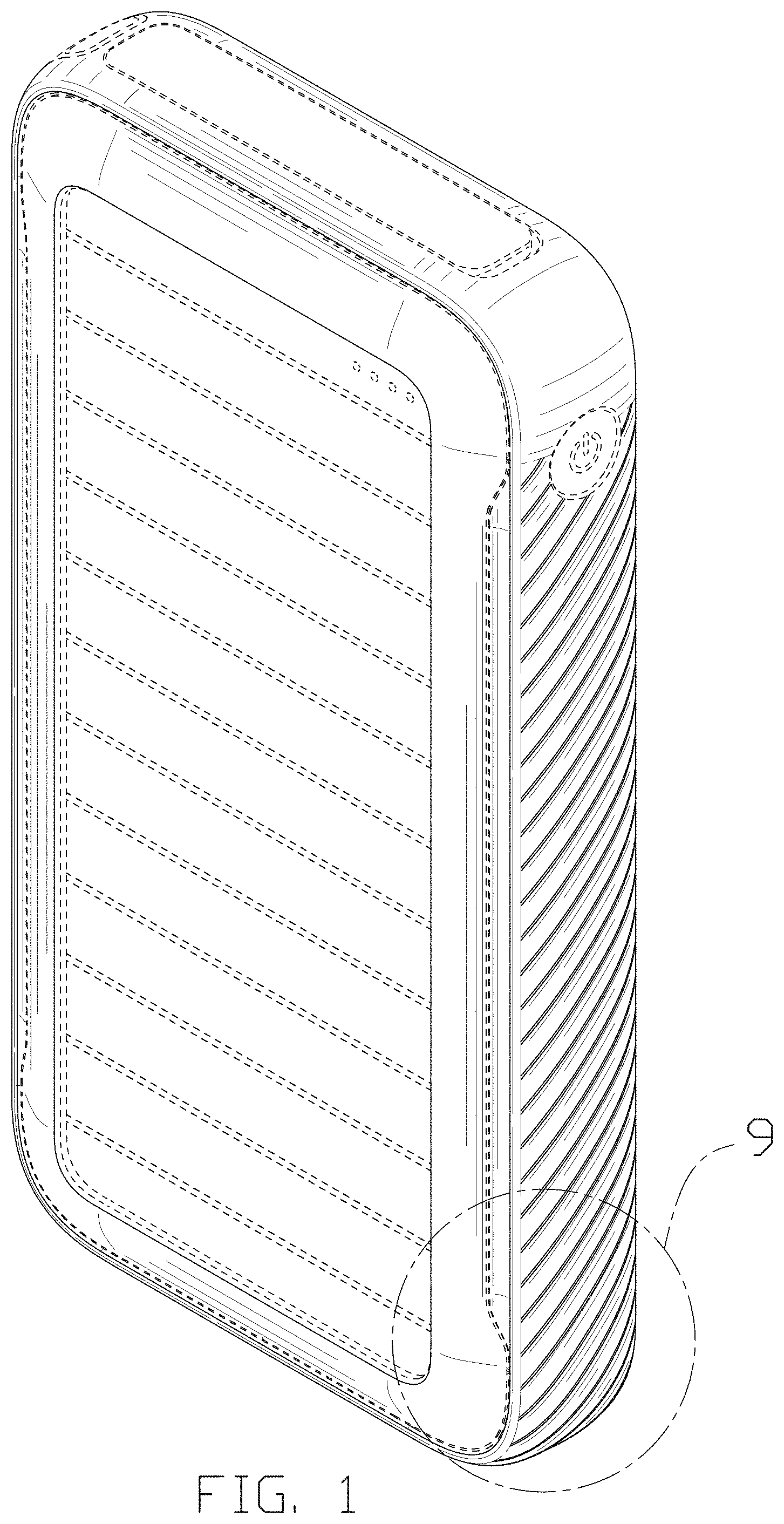 Patent USD0999732 Figure 1 – Power bank