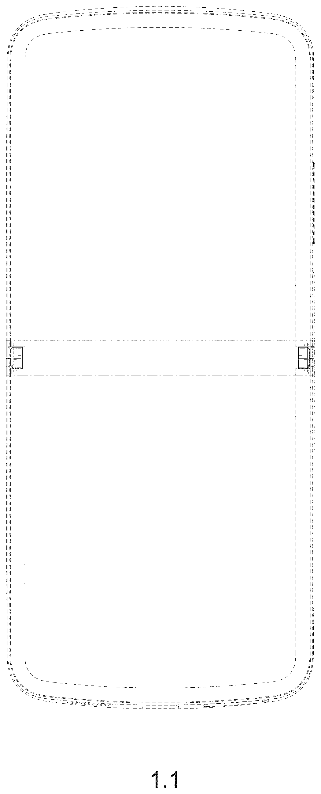 Patent USD0999761 Figure 1 – Mobile phone