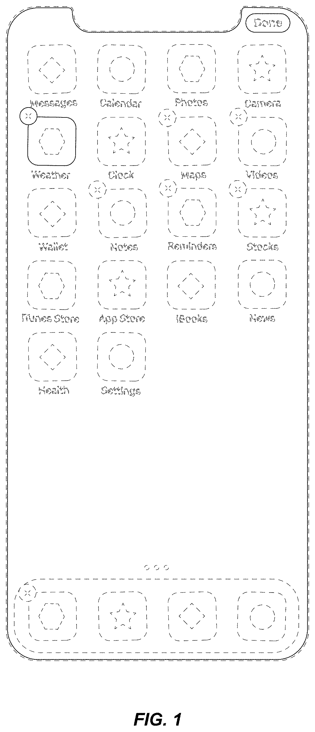 Patent USD0999775 Figure 1 – Electronic device with graphical user interface