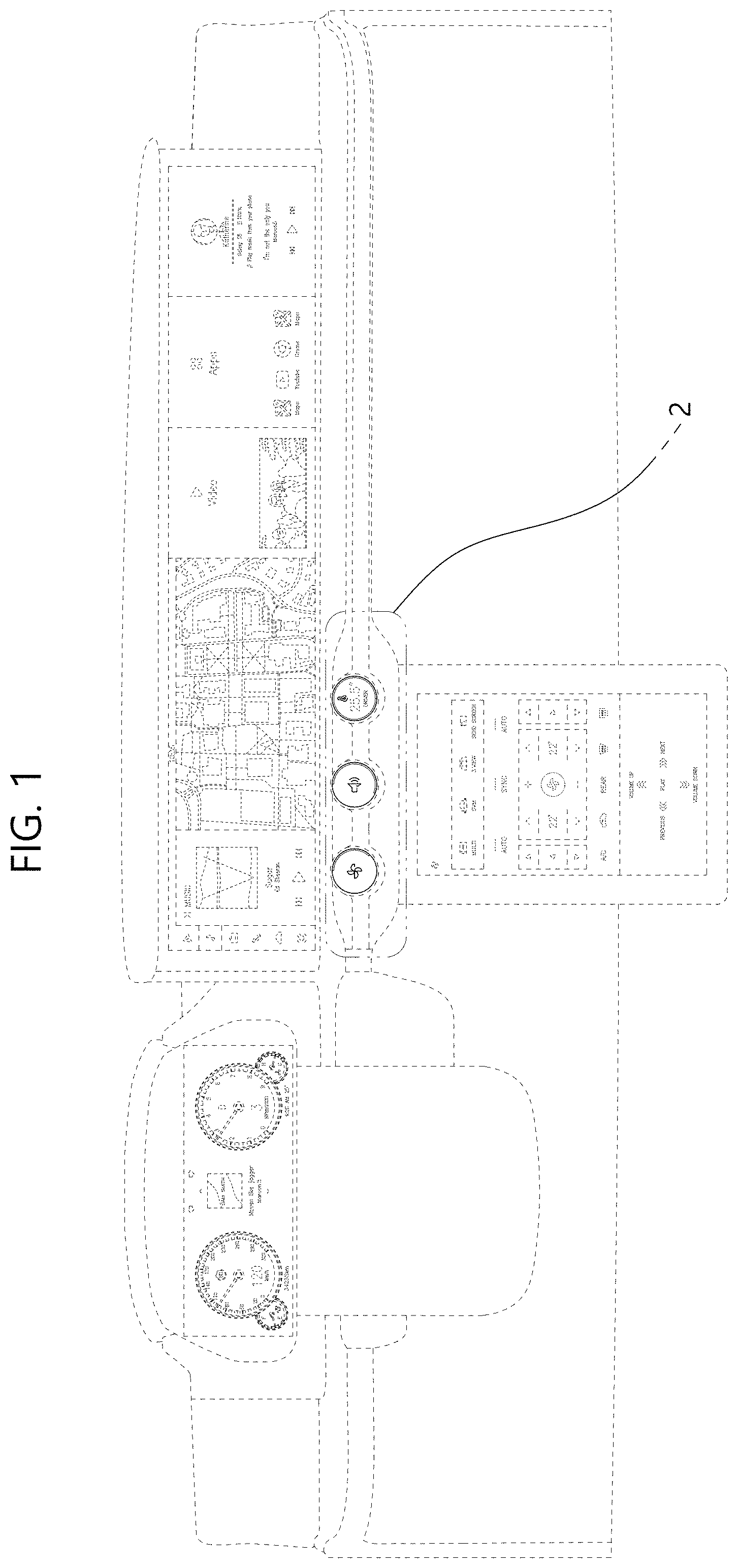 Patent USD0999786 — Dashboard with graphical user interface — Figure 1