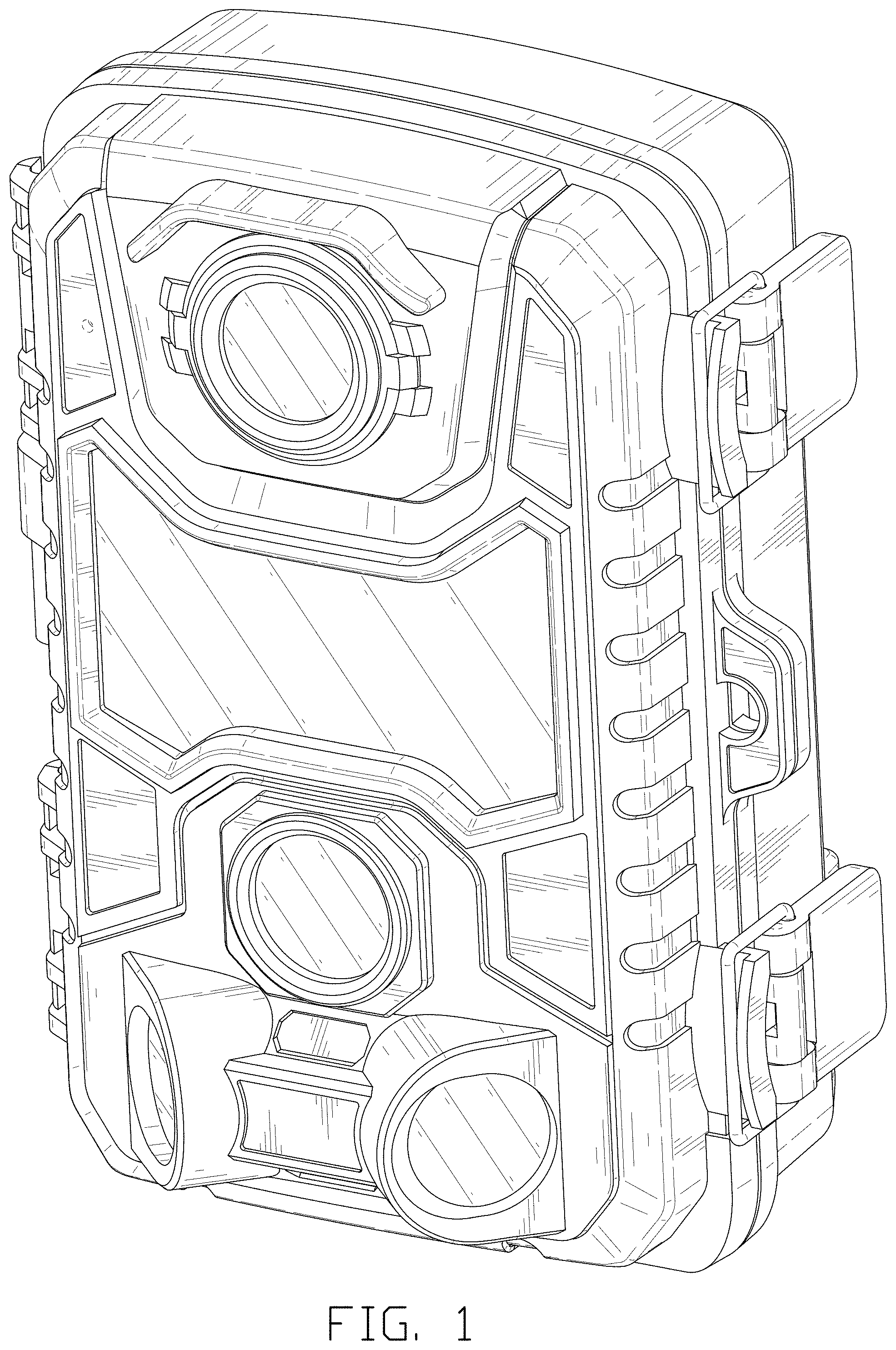Patent USD0999806 Figure 1 – Trail camera