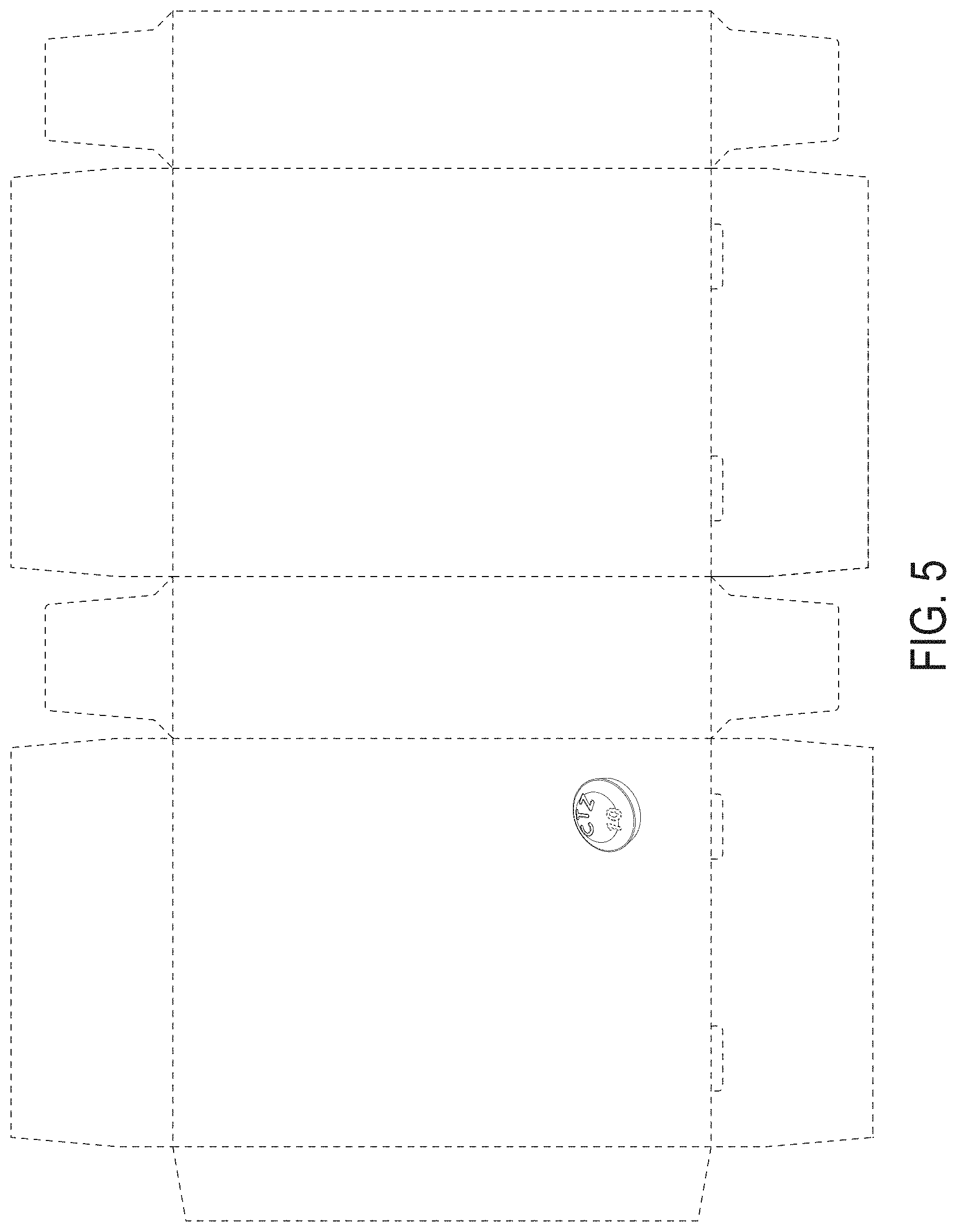 Patent USD0999826 Figure 5 – Label for packaging for dosage form
