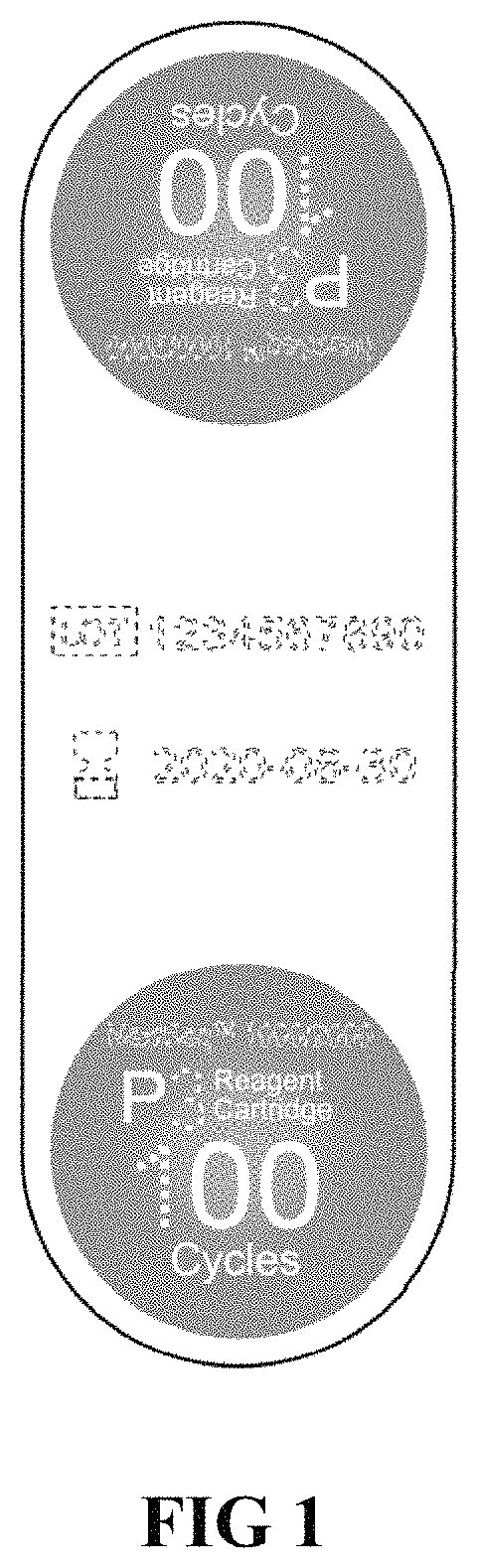 Patent USD0999827 — Cartridge label — Figure 1