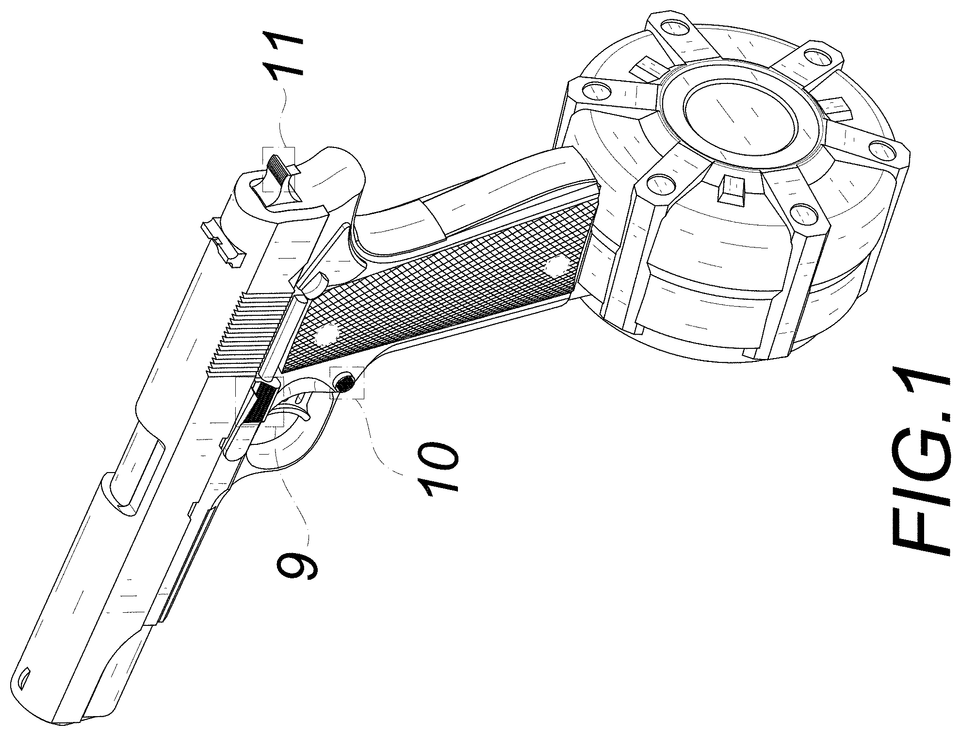 Patent USD0999847 — Toy gun — Figure 1