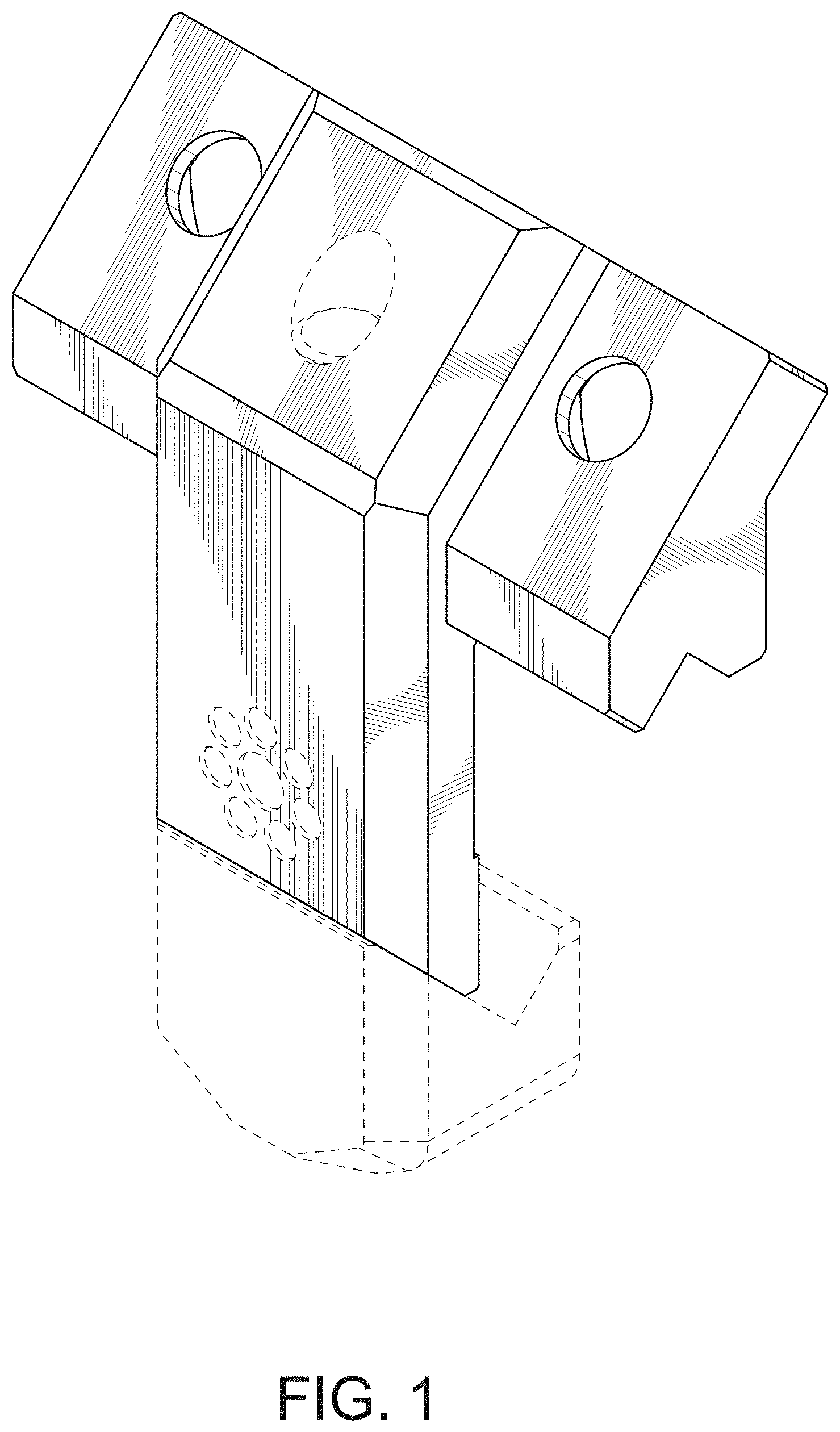 Patent USD0999871 — Offset flashlight mount — Figure 1
