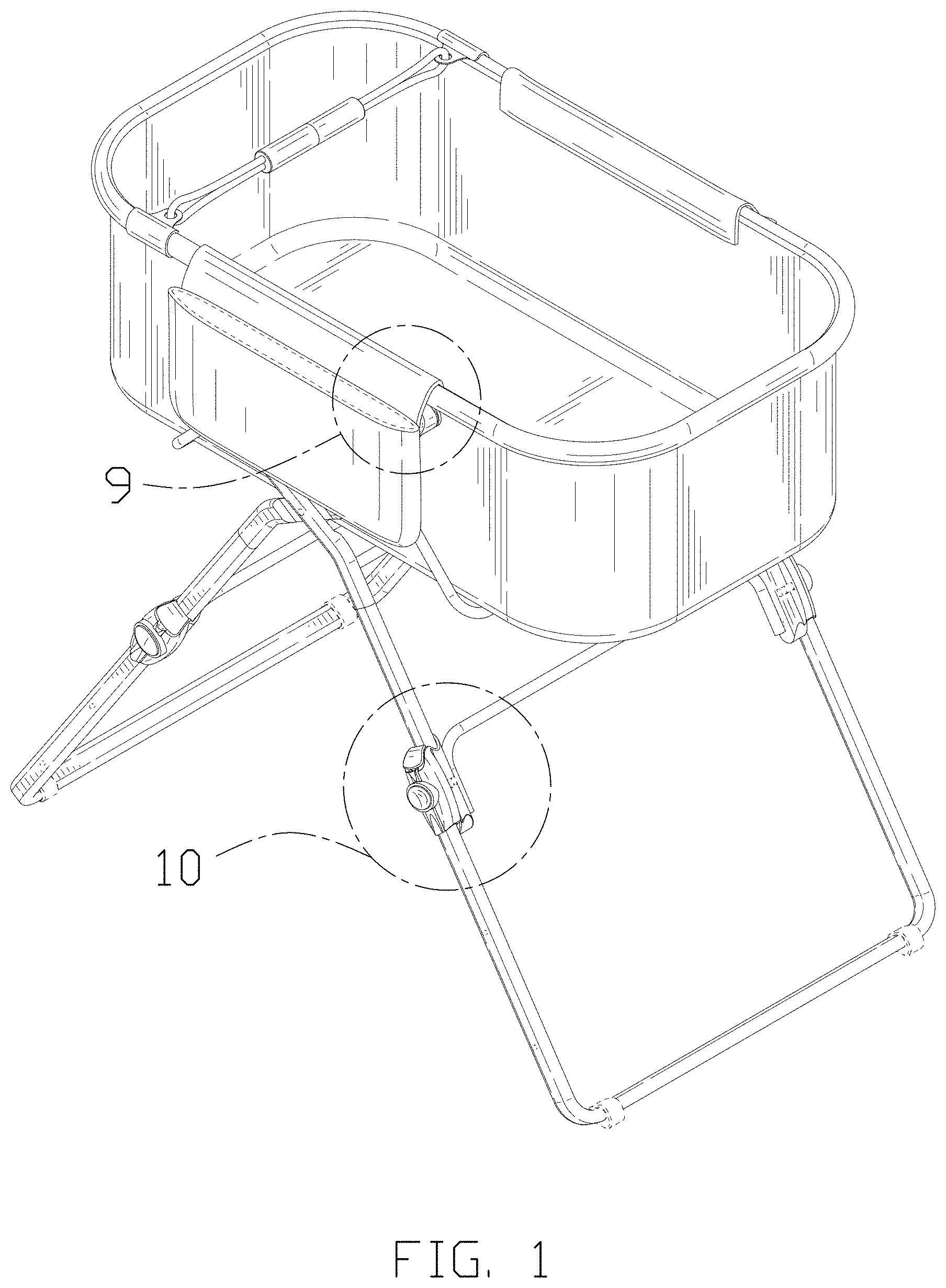 Patent USD0999886 Figure 1 – Baby bath