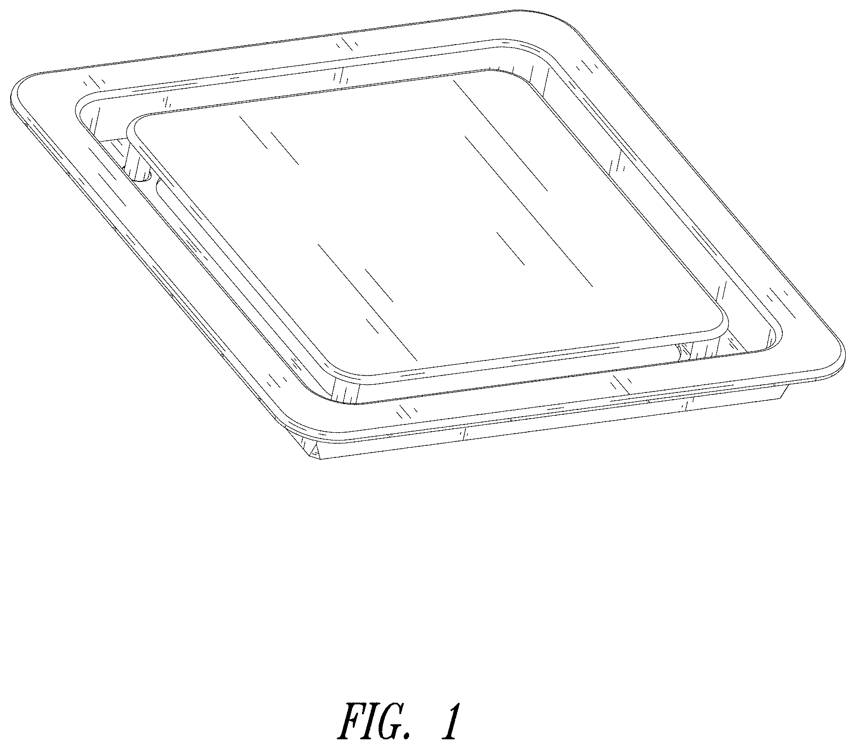Patent USD0999900 — Recessed shield — Figure 1