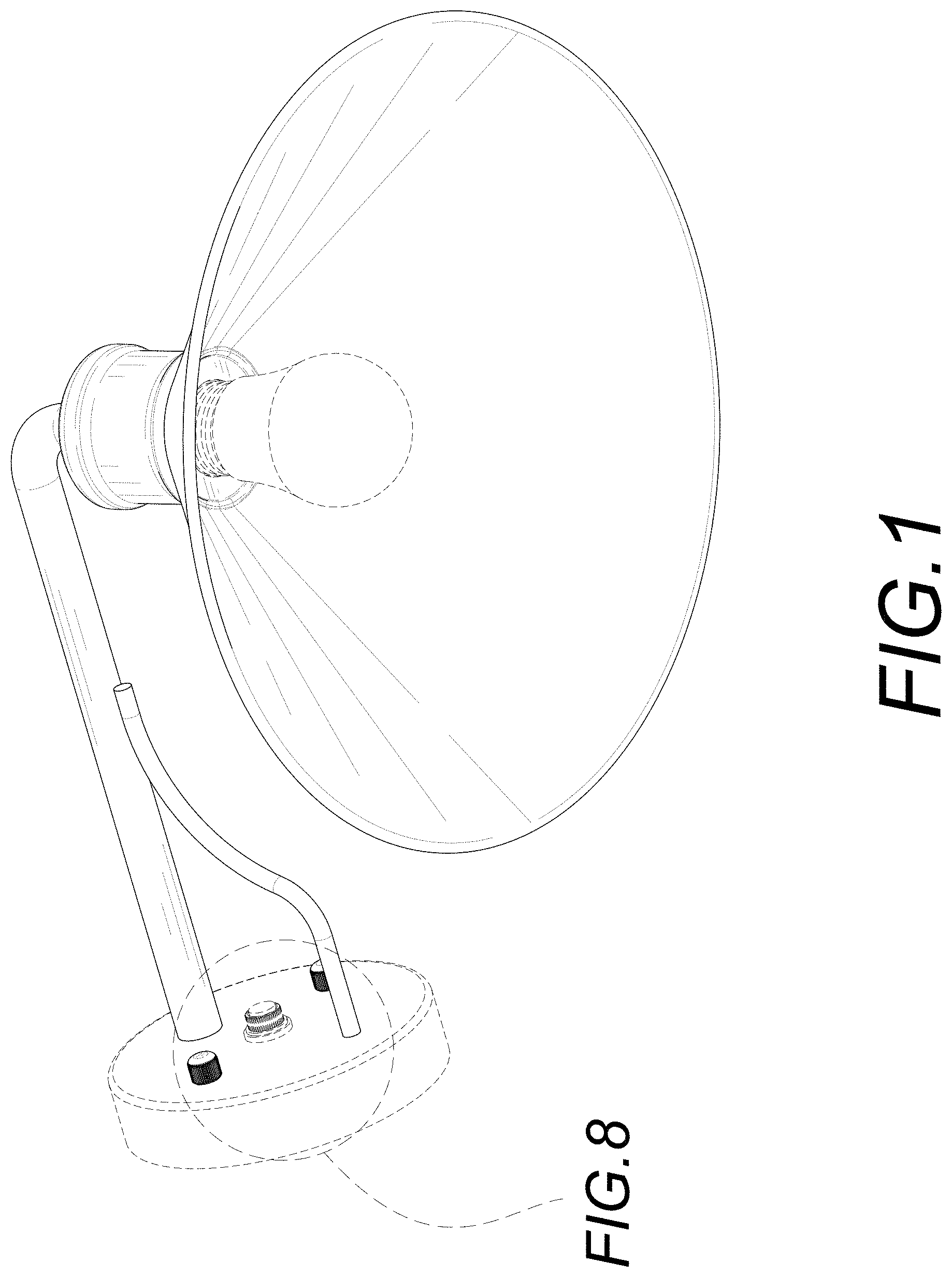 Patent USD0999965 Figure 1 – Outdoor wall light
