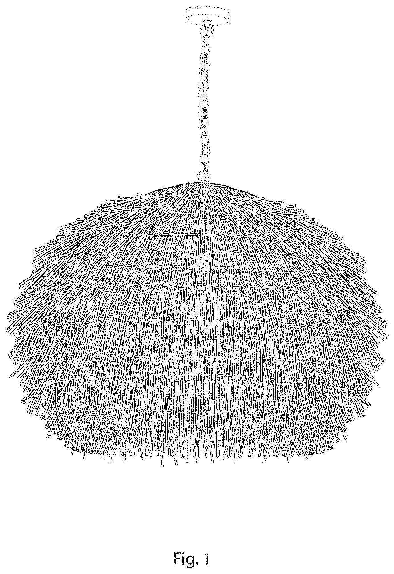 Patent USD0999967 — Pendant light — Figure 1