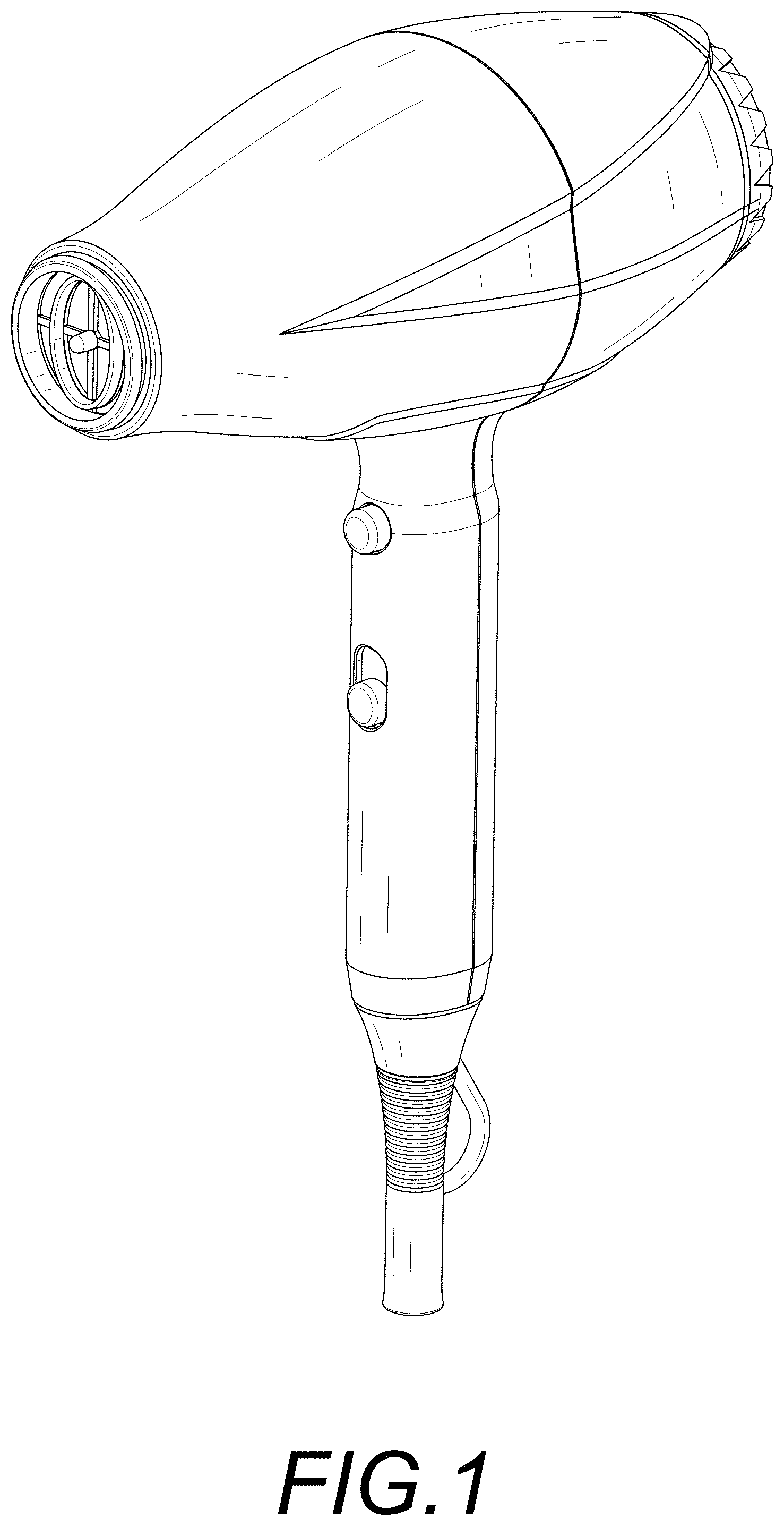 Patent USD0999980 — Hair dryer — Figure 1